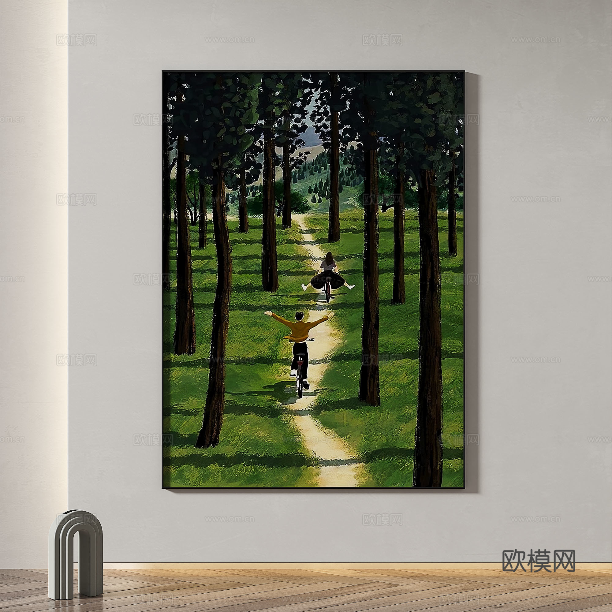 现代，简约，抽象，轻奢，复古，装饰画3d模型
