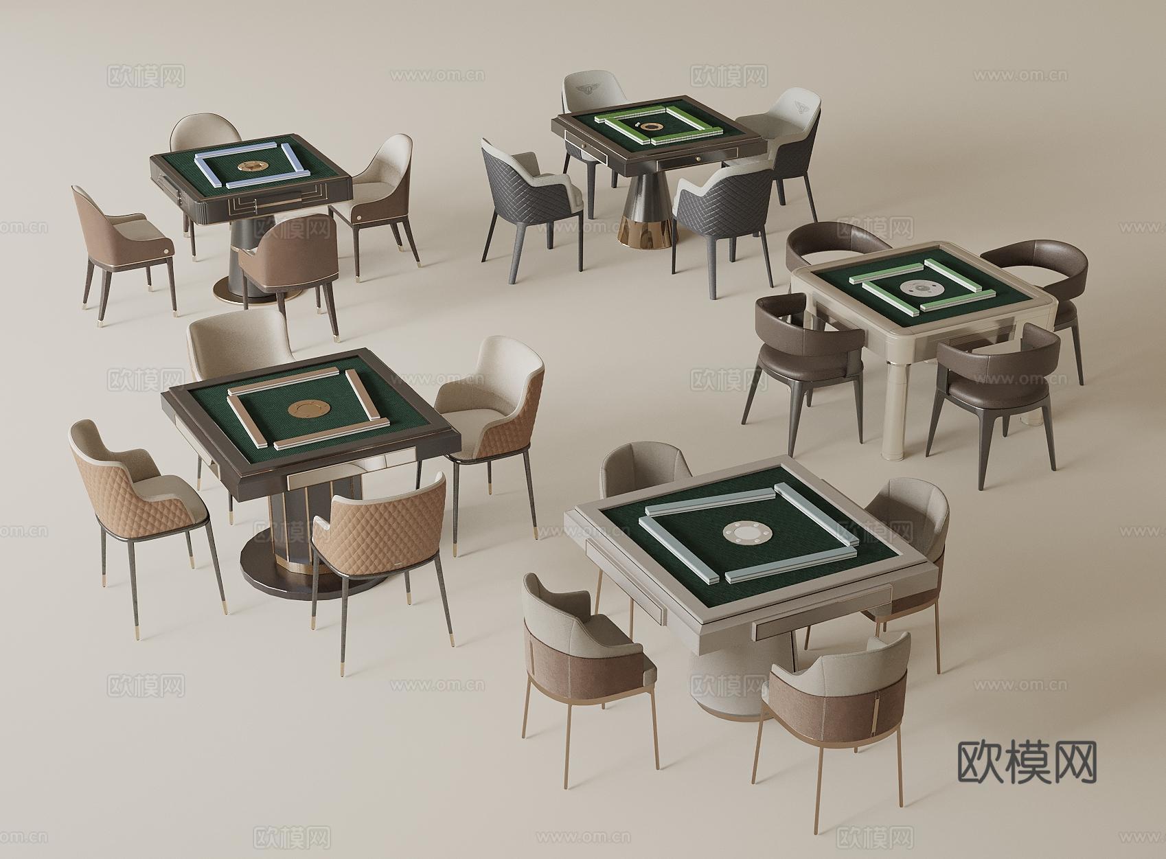 现代麻将桌3d模型