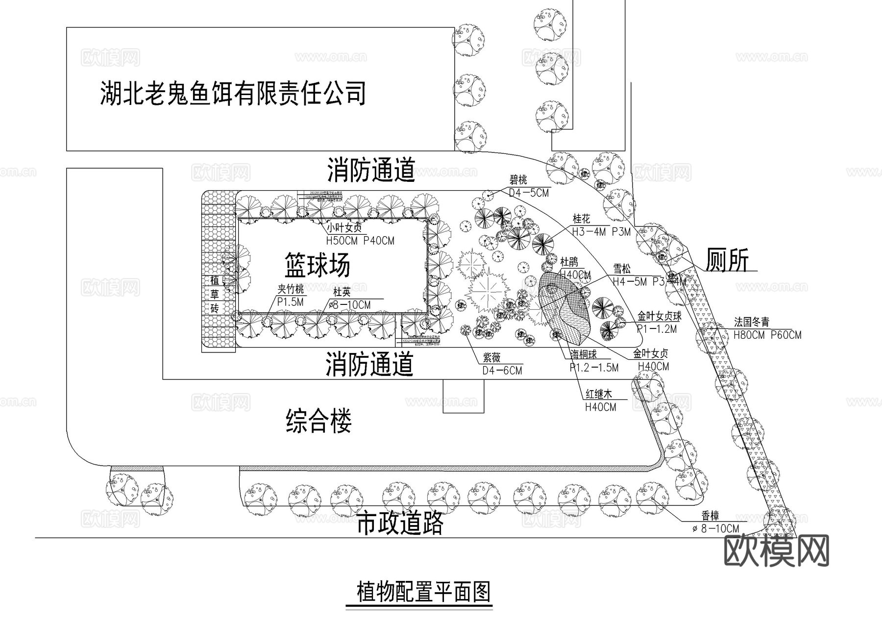 篮球场施工图cad施工图