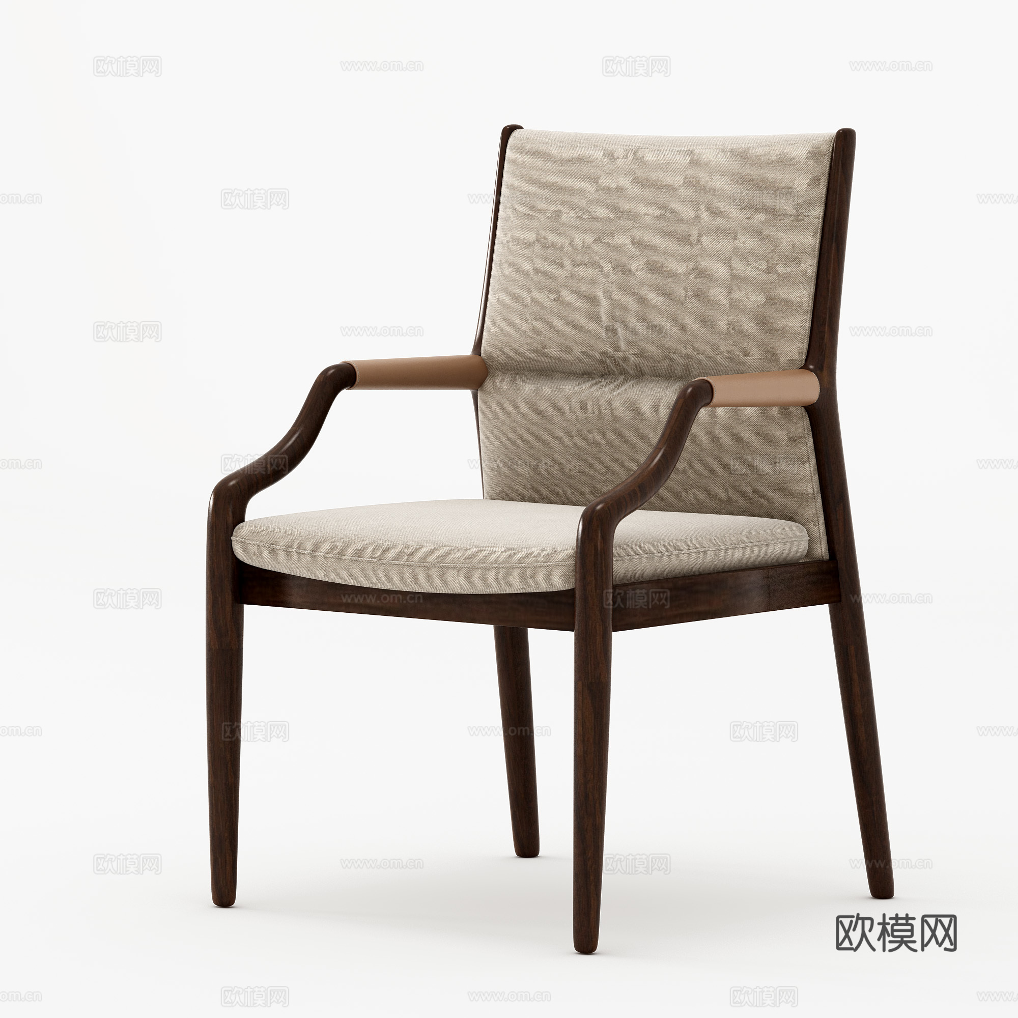 新中式餐椅单椅书椅模型3d模型