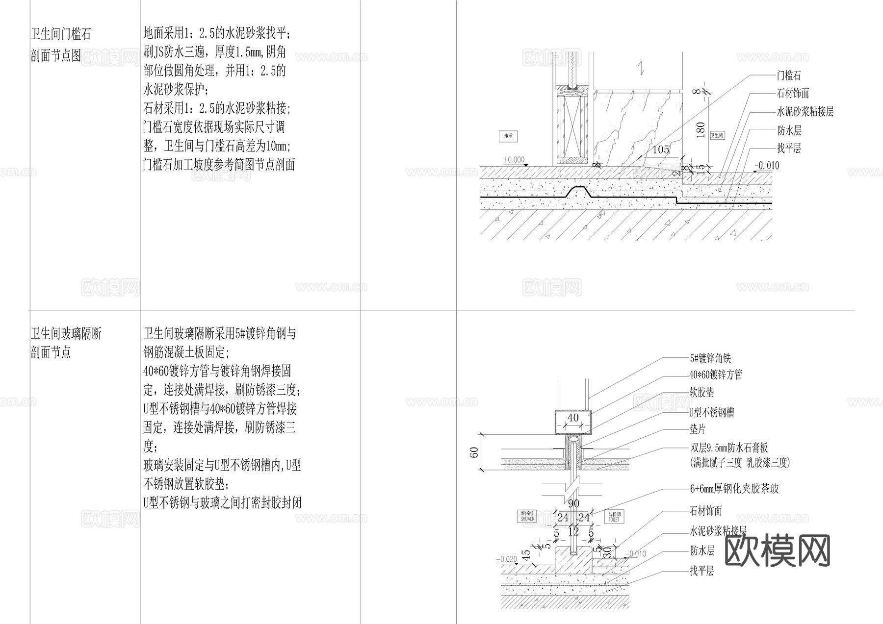 2025常用节点图20款cad施工图