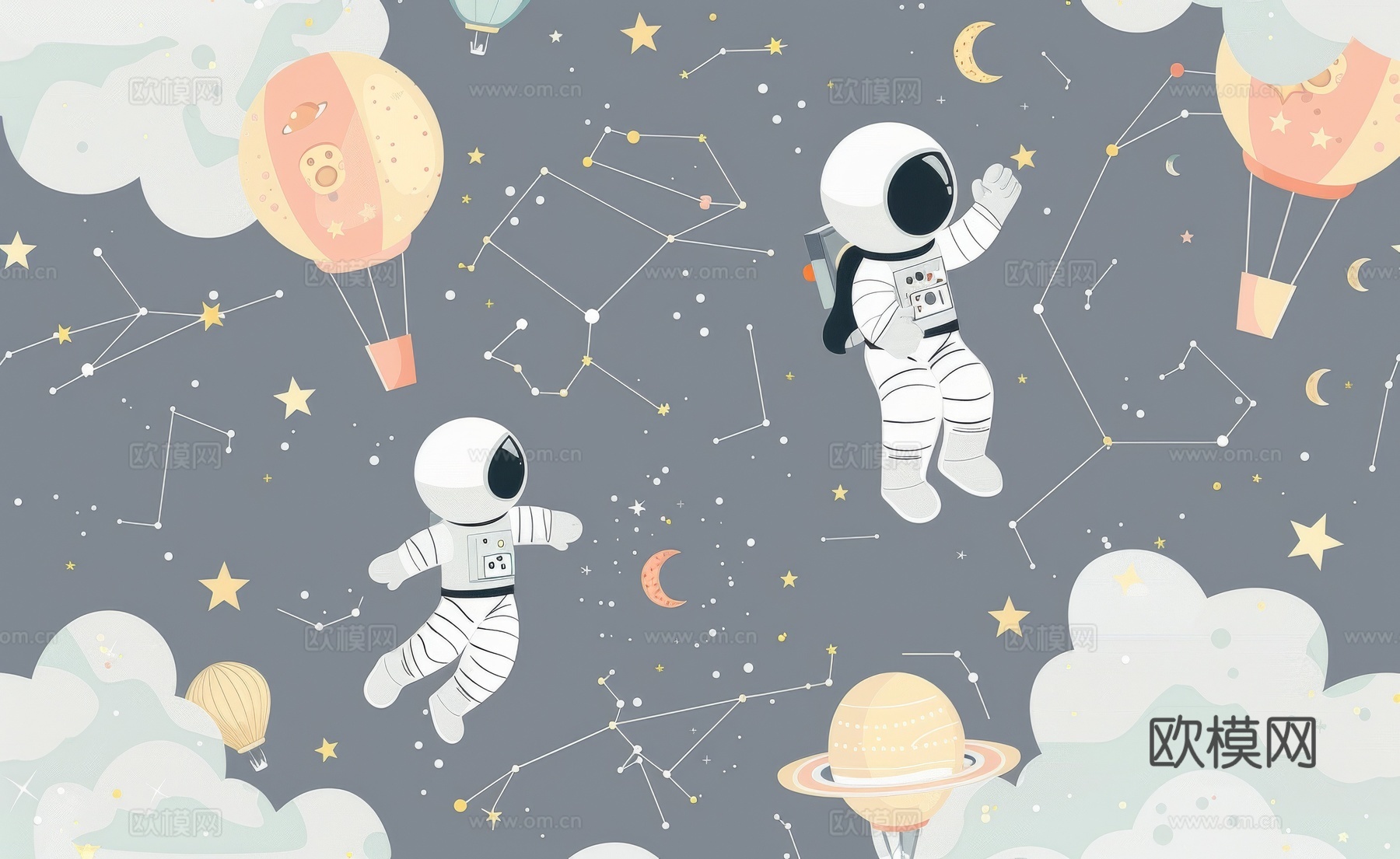 儿童房卡通壁纸壁画