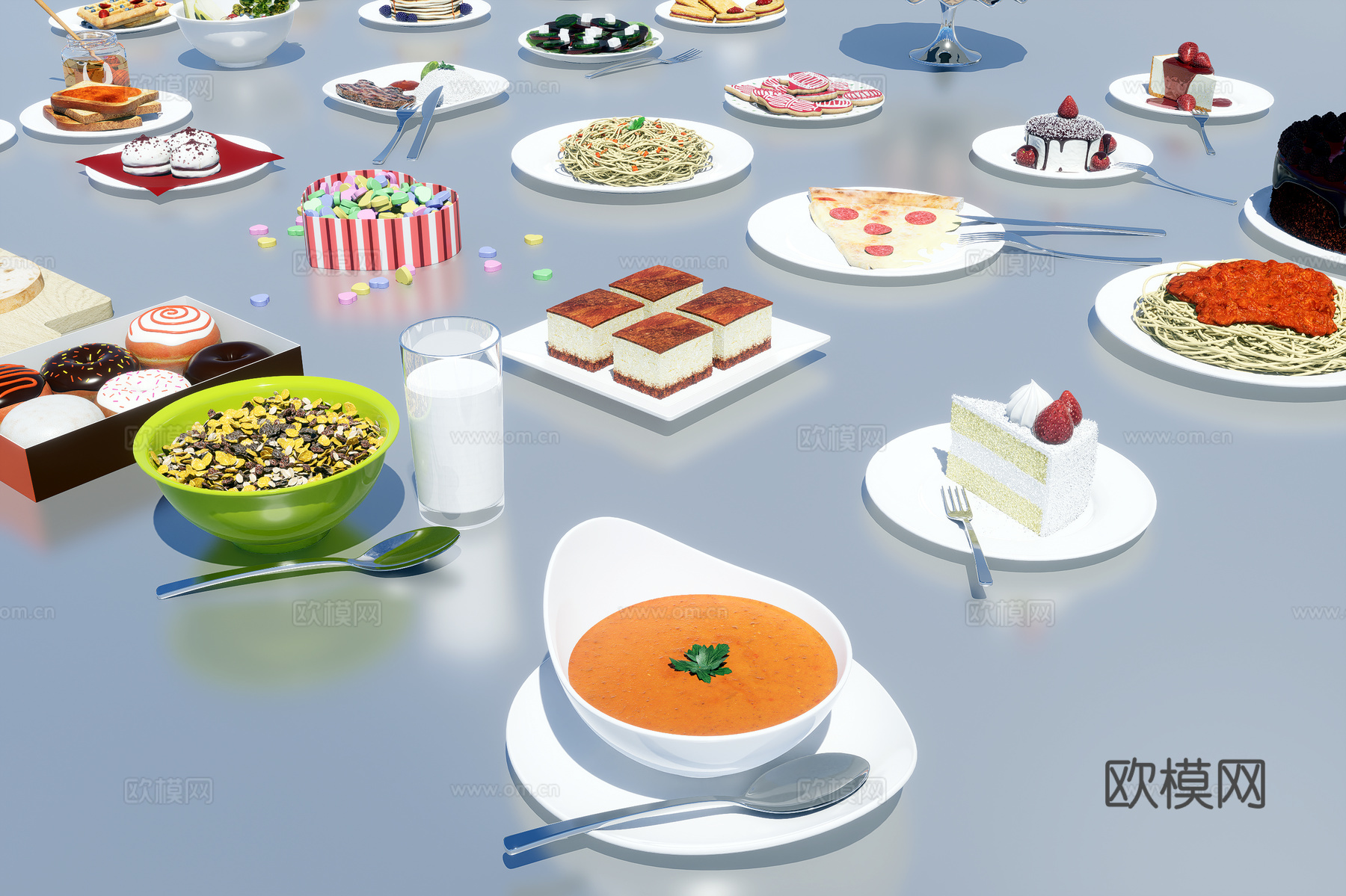 食物食品3d模型