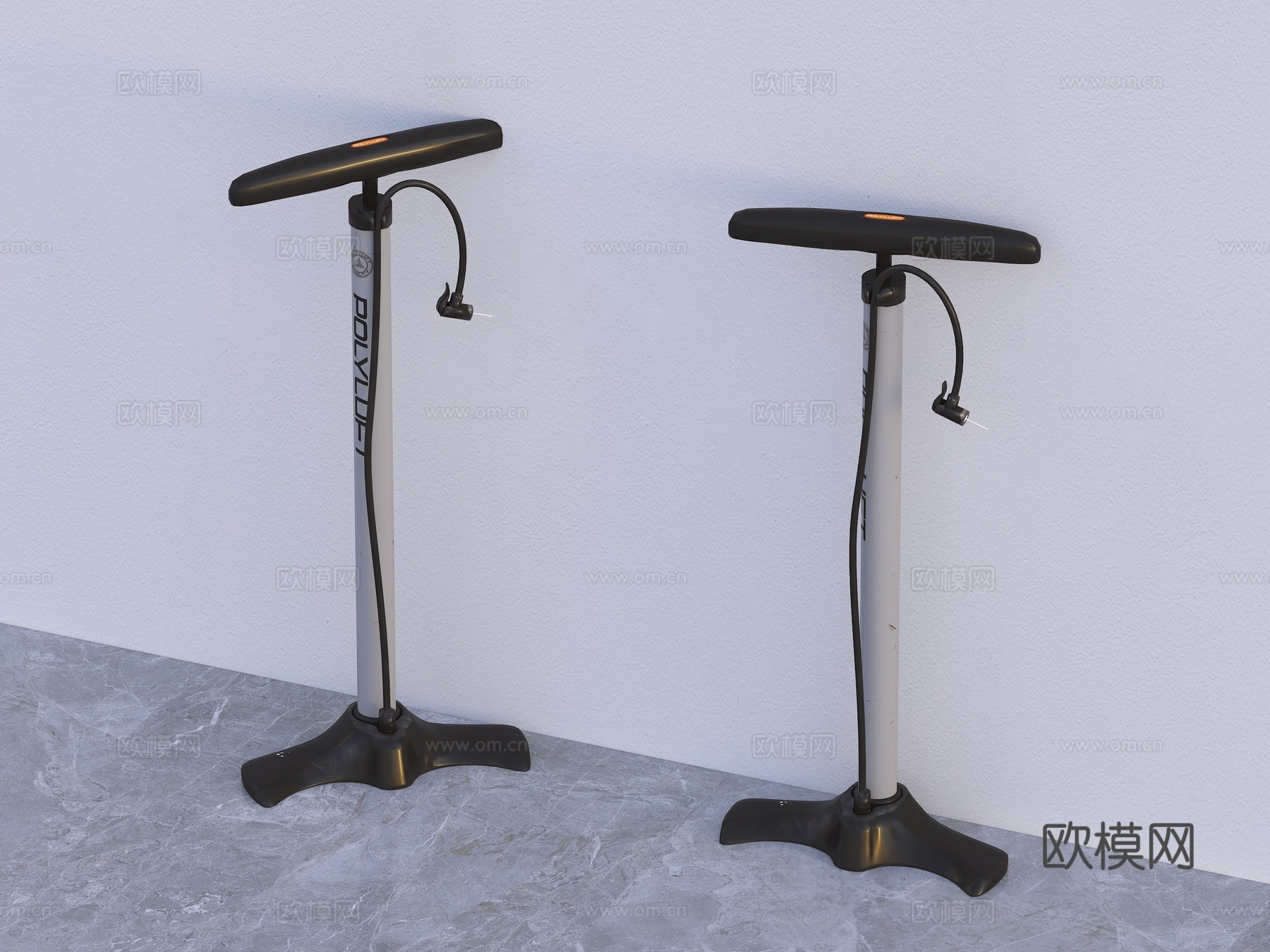 打气筒免费3d模型下载