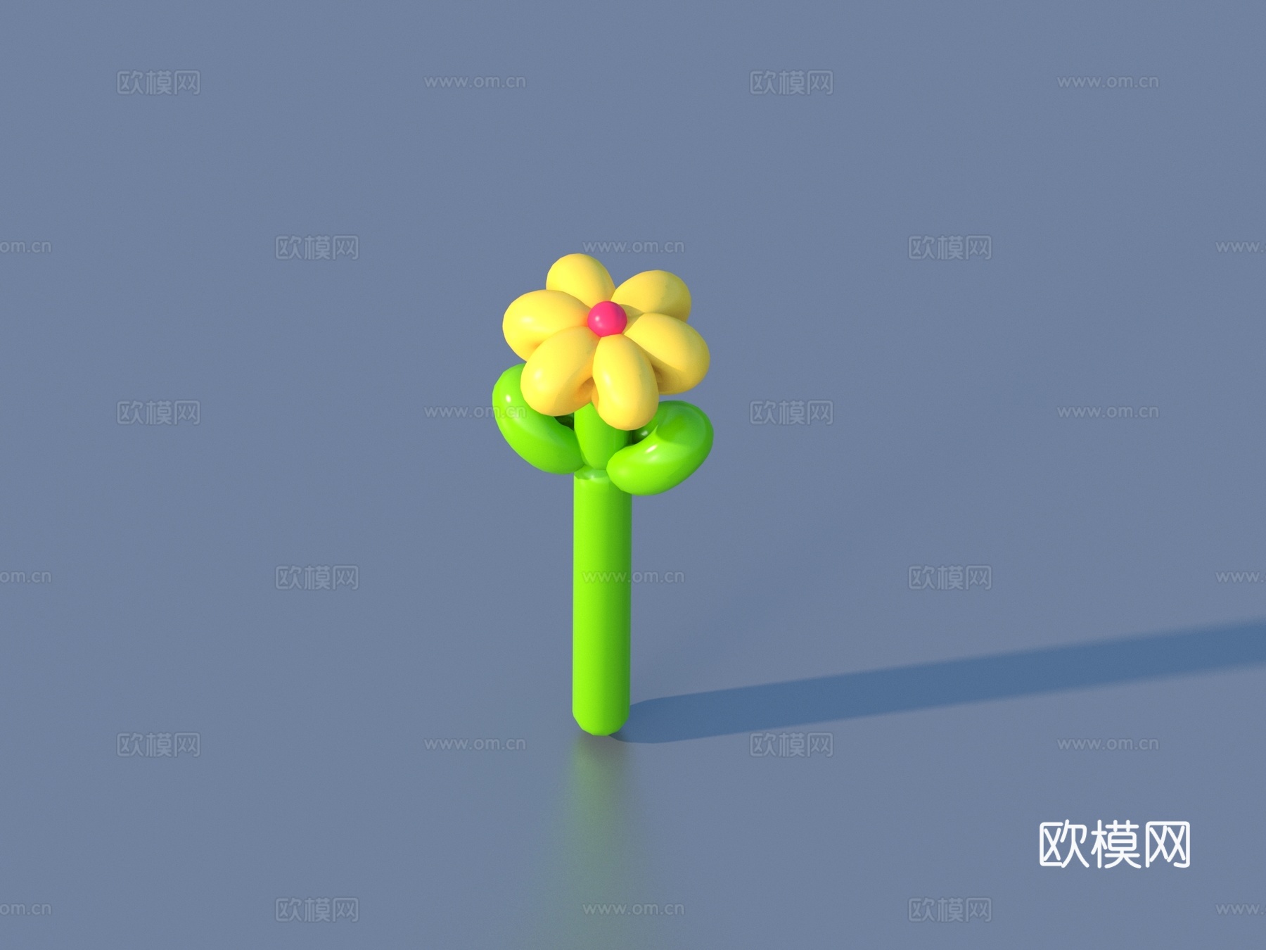气模 气模花 卡通花 美陈3d模型