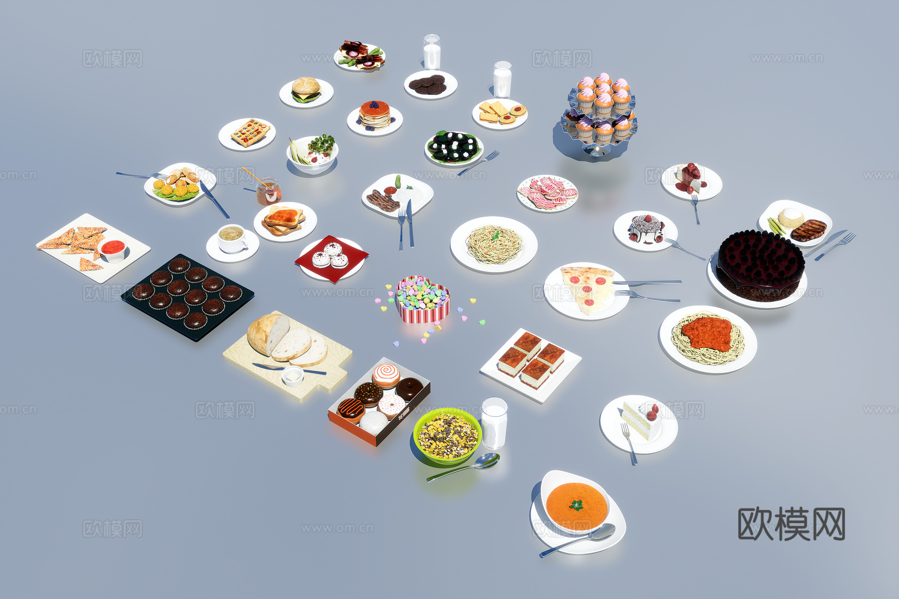 食物食品3d模型