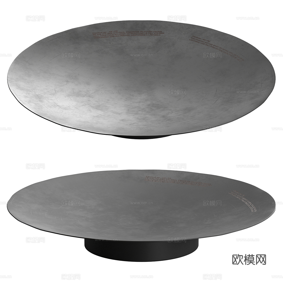 现代极简火盆 壁炉3d模型