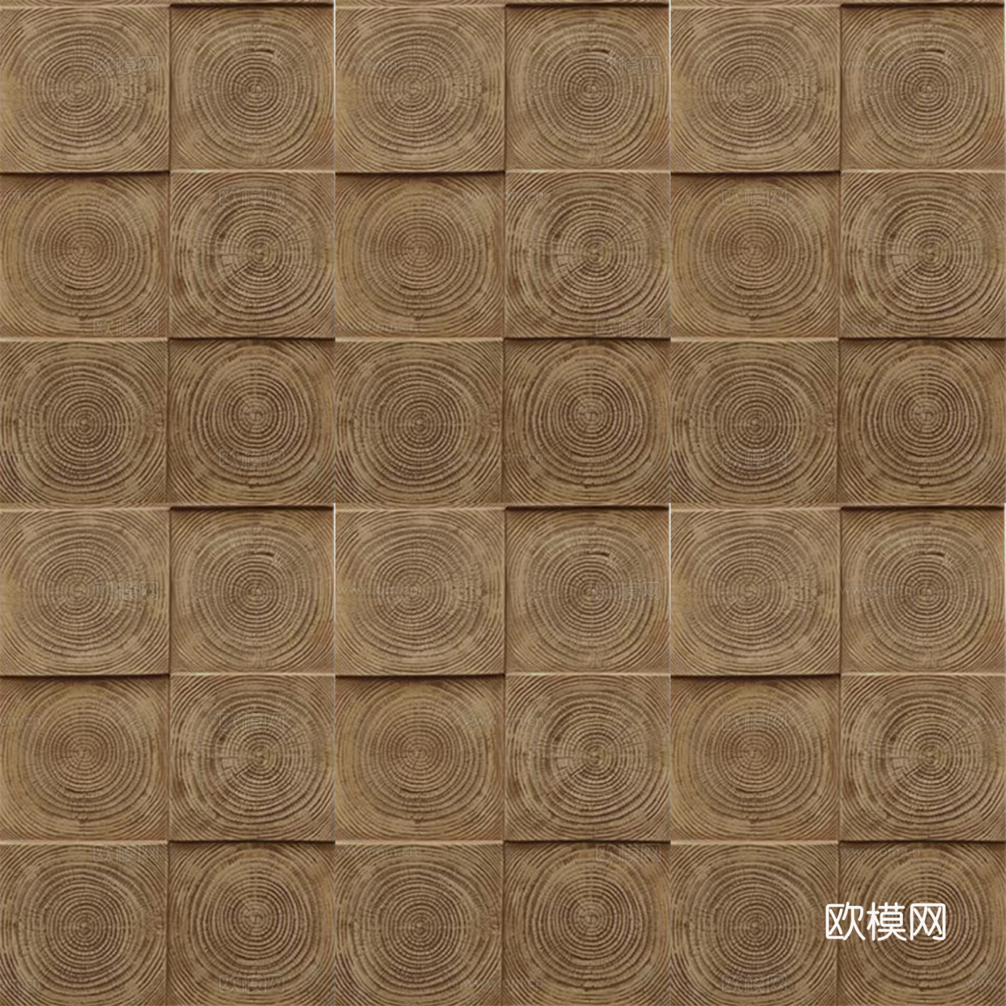 新中式复古年轮墙  深棕年轮马赛克 深棕年轮木纹砖