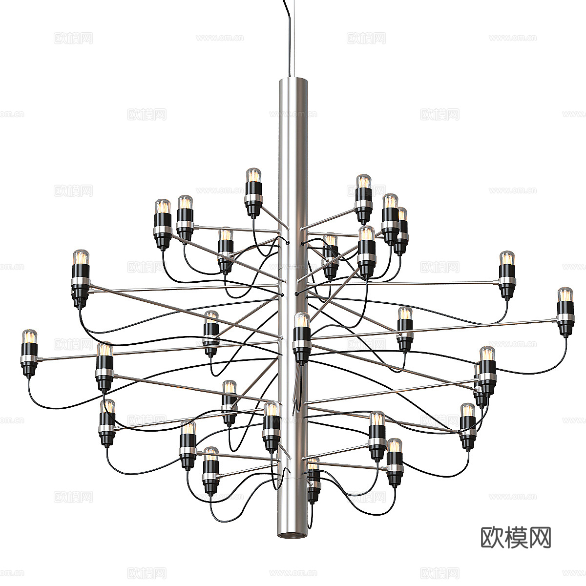 现代轻奢装饰吊灯3d模型
