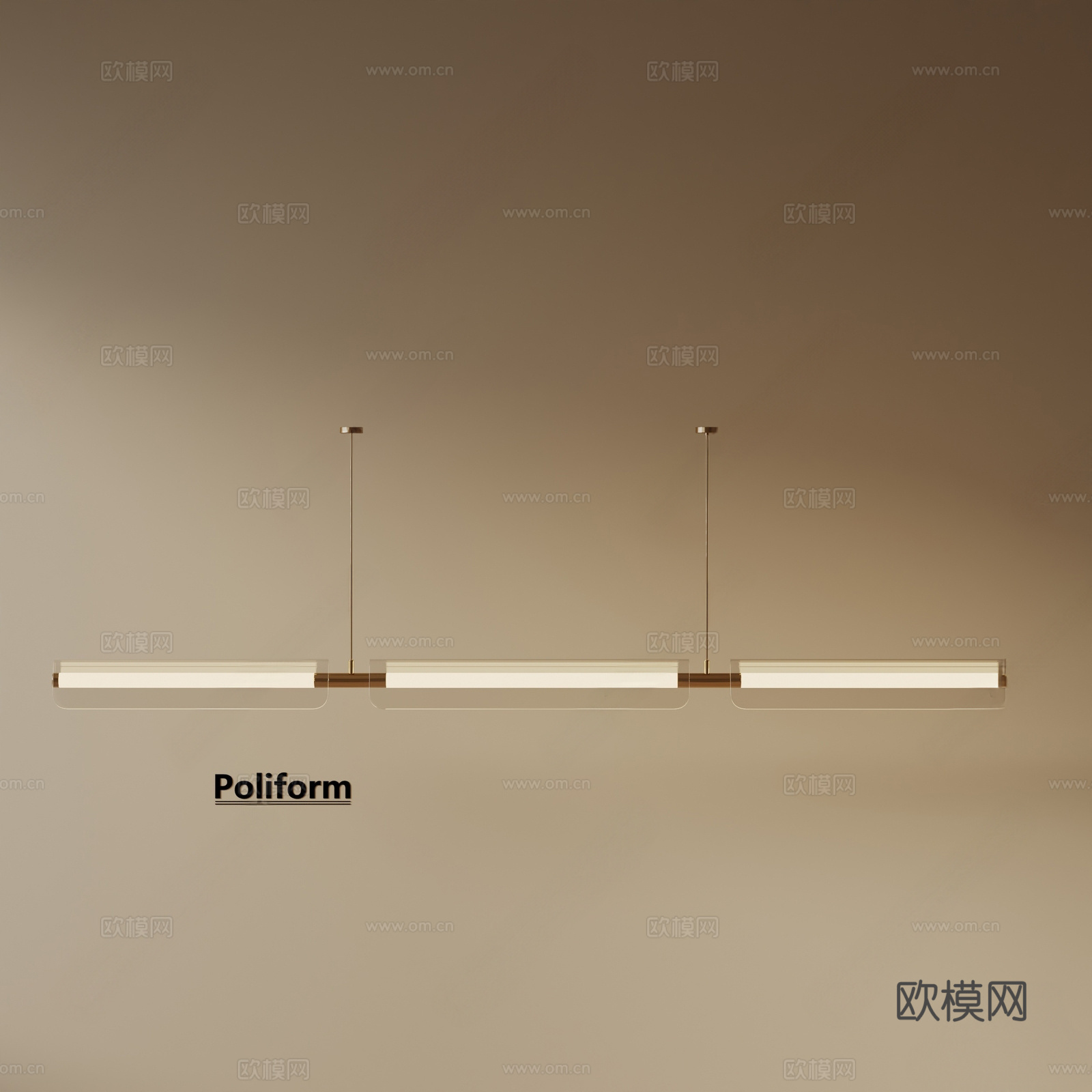 现代艺术吊灯su模型