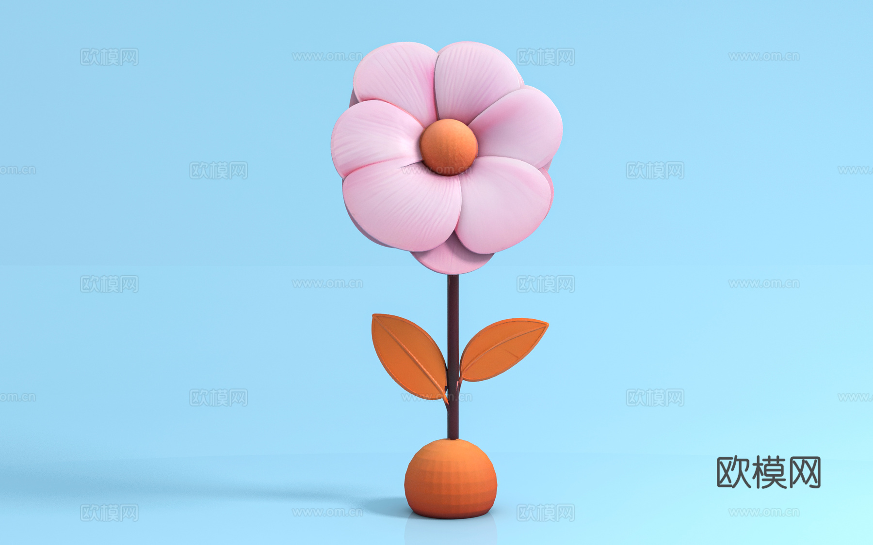花束假花 花卉花体 美陈布置 卡通花朵 动漫风格 美陈道具3d模型