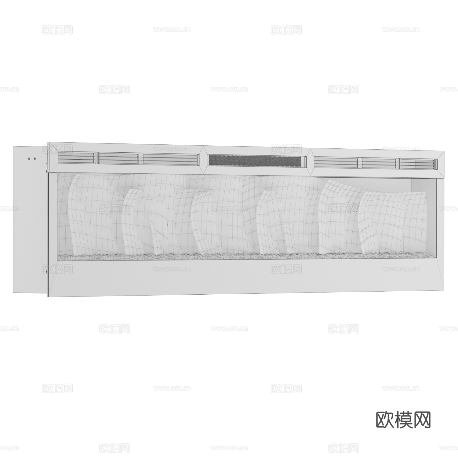 现代壁炉 火炉3d模型
