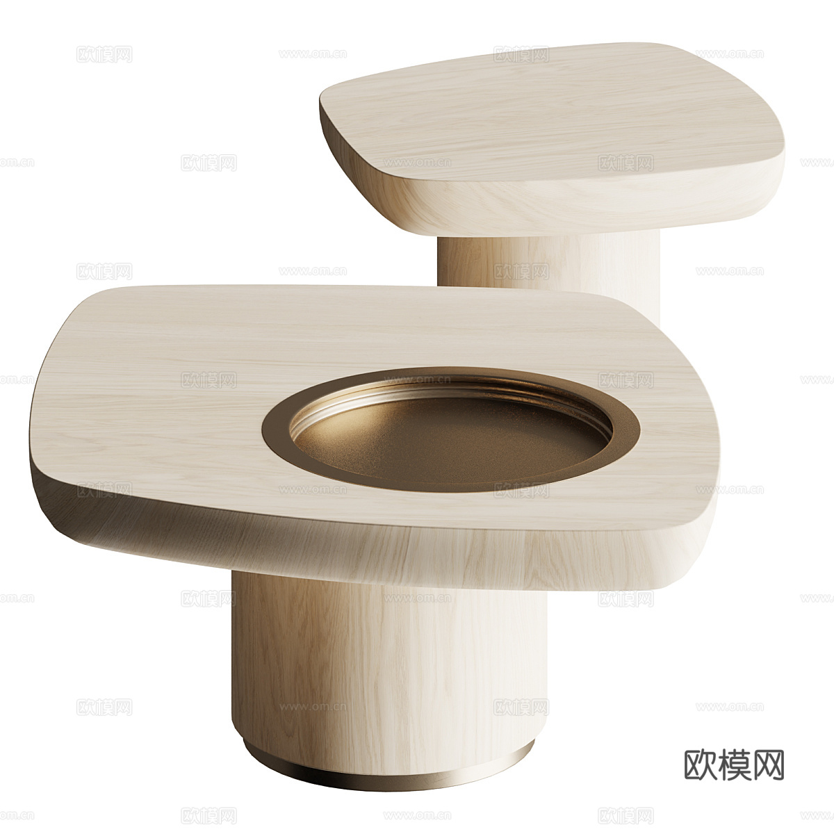 现代轻奢茶几3d模型