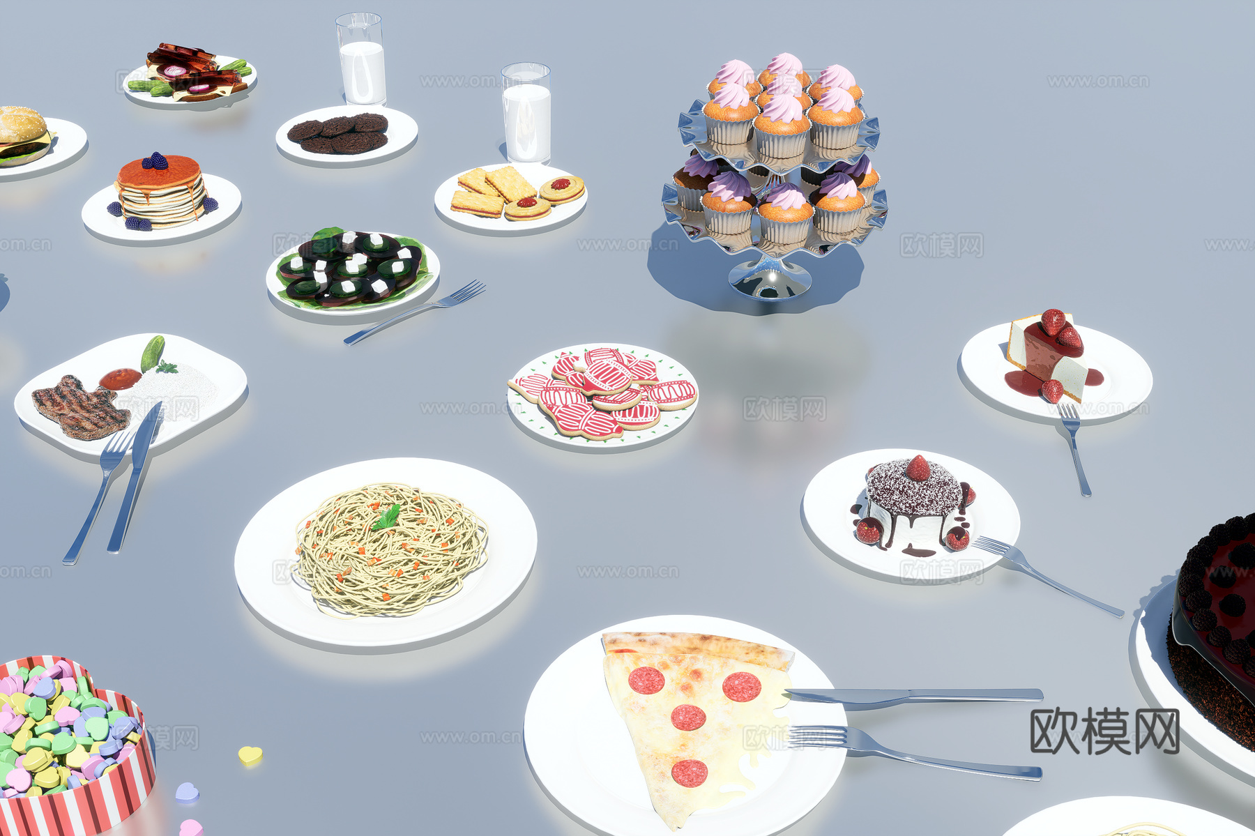食物食品3d模型
