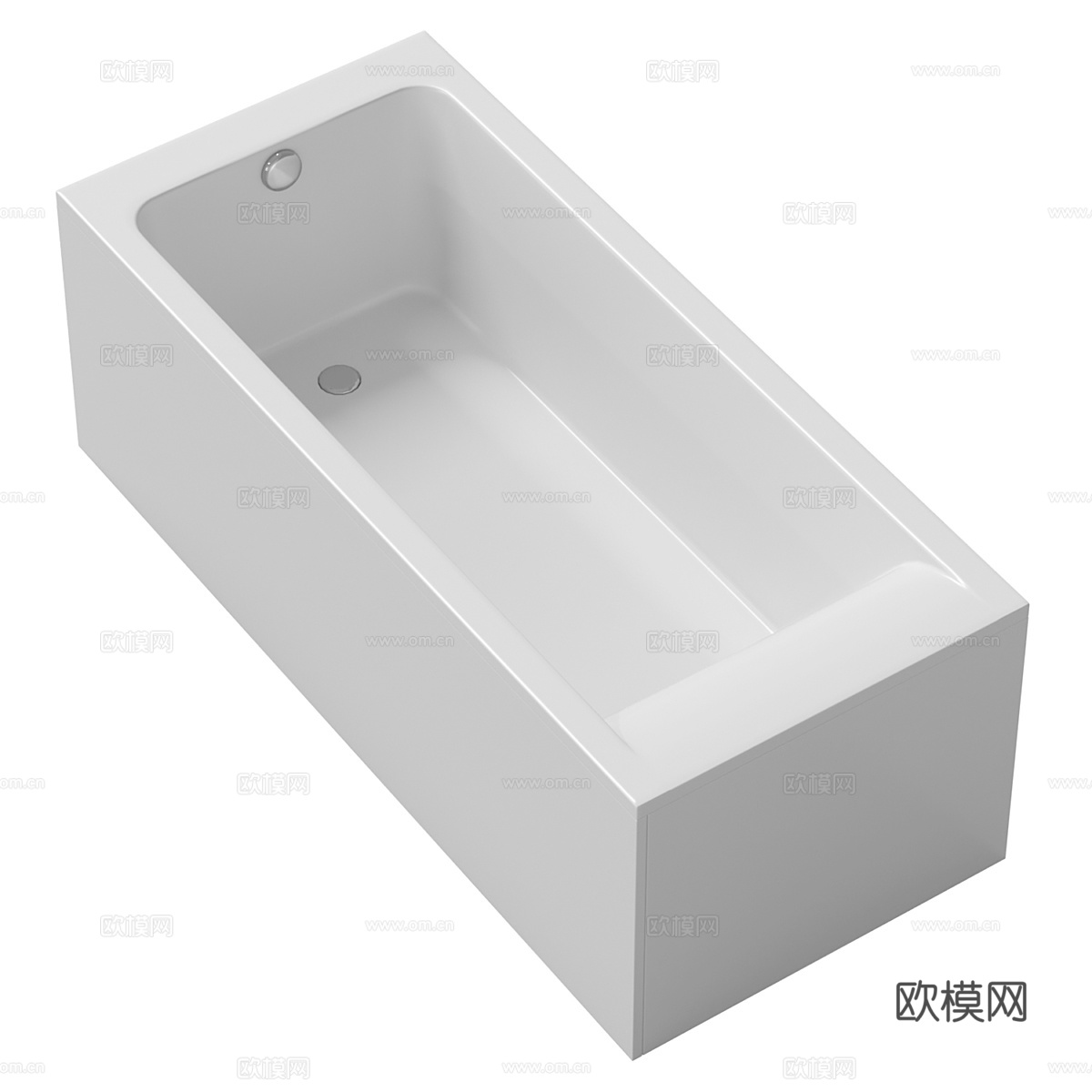 现代陶瓷浴缸3d模型