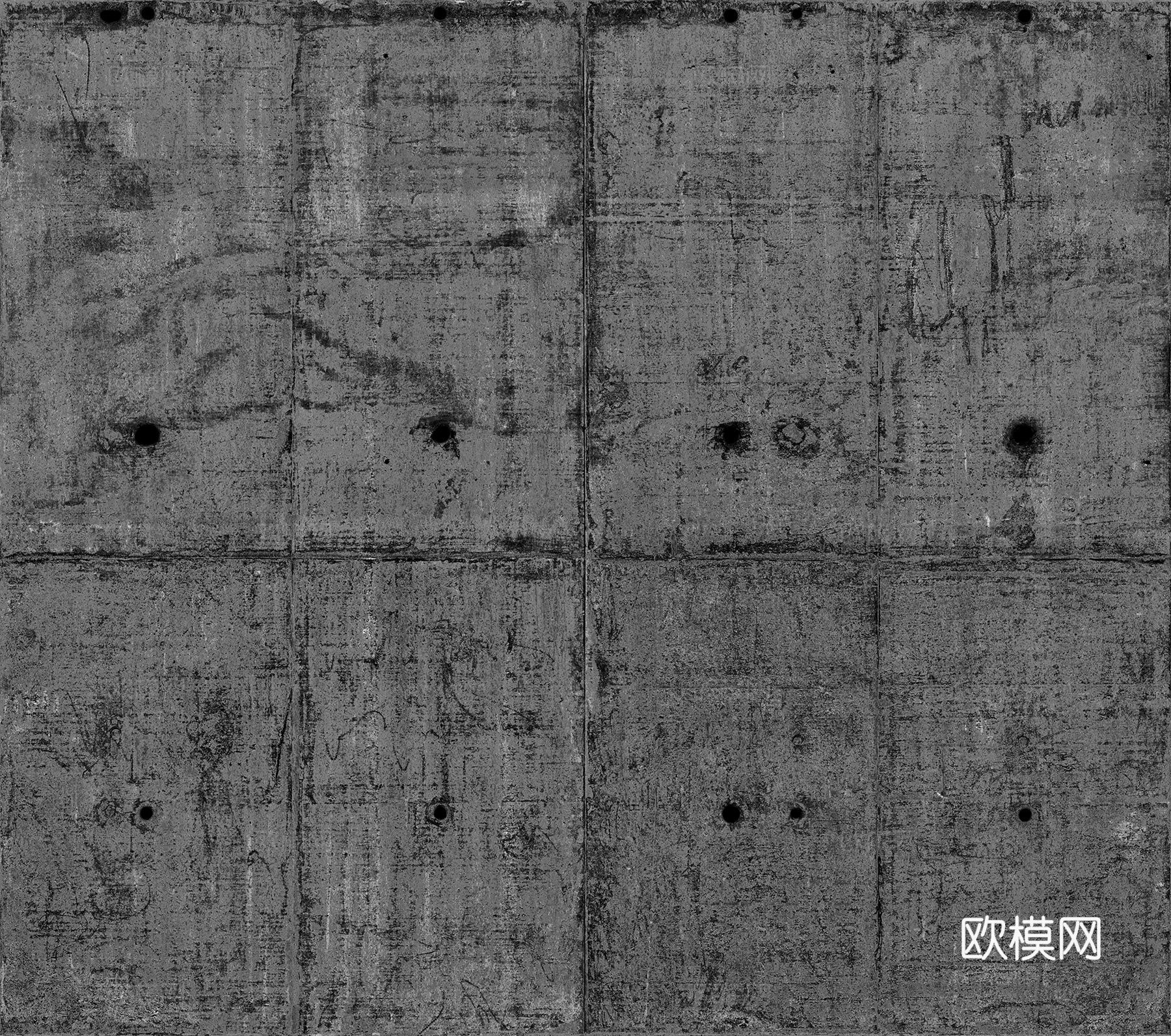 水泥砖墙 墙砖无缝贴图