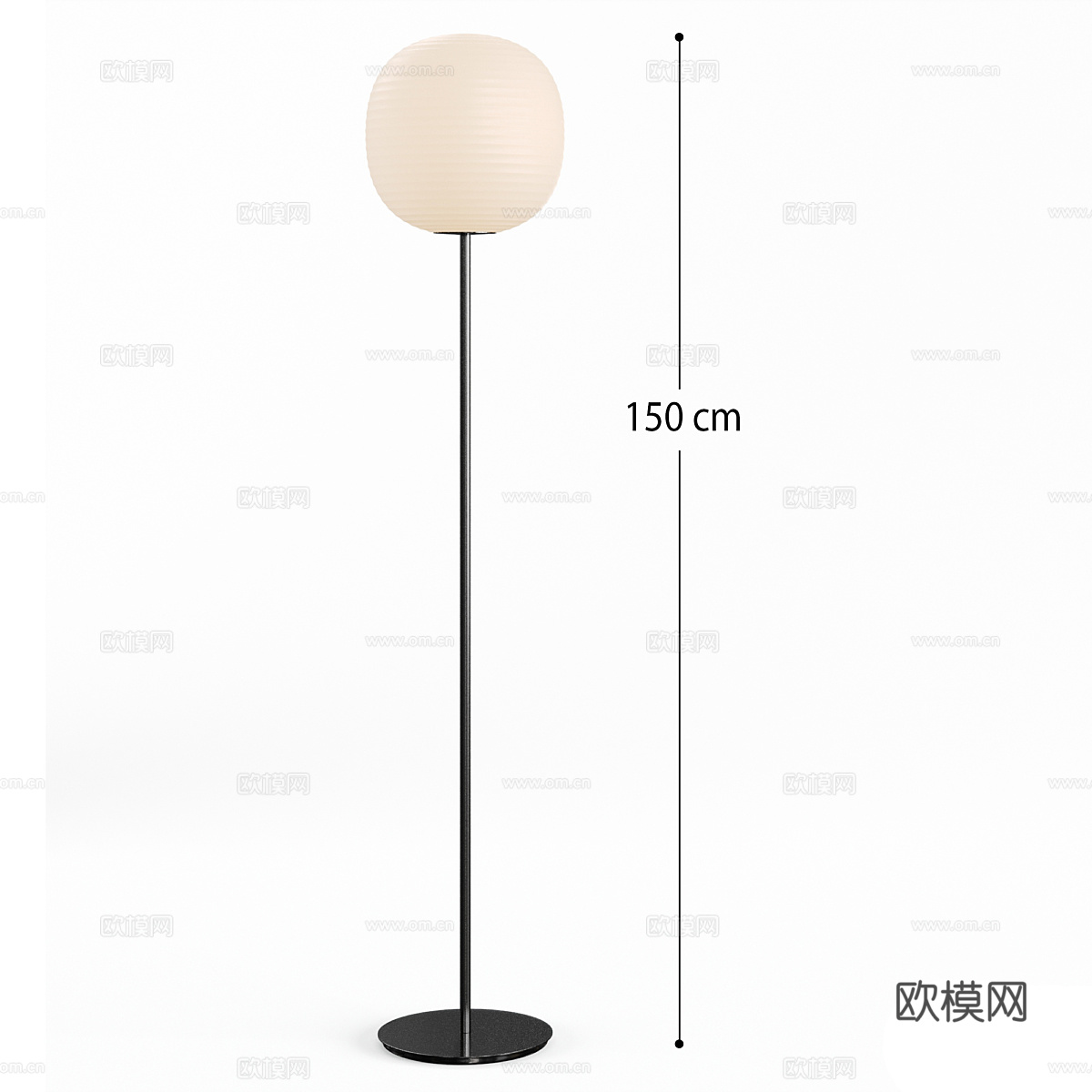 现代意式极简落地灯3d模型