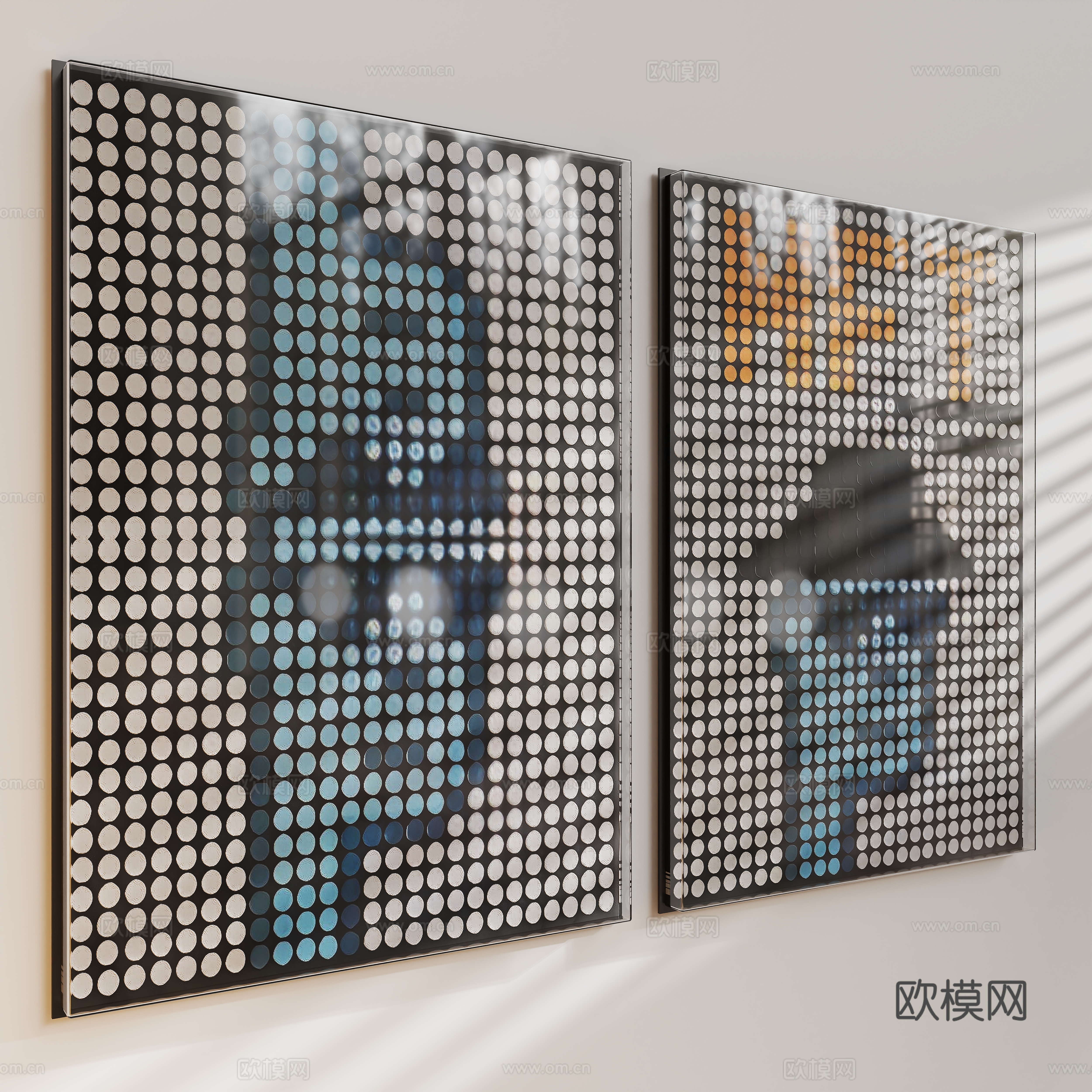 现代潮流艺术挂画3d模型