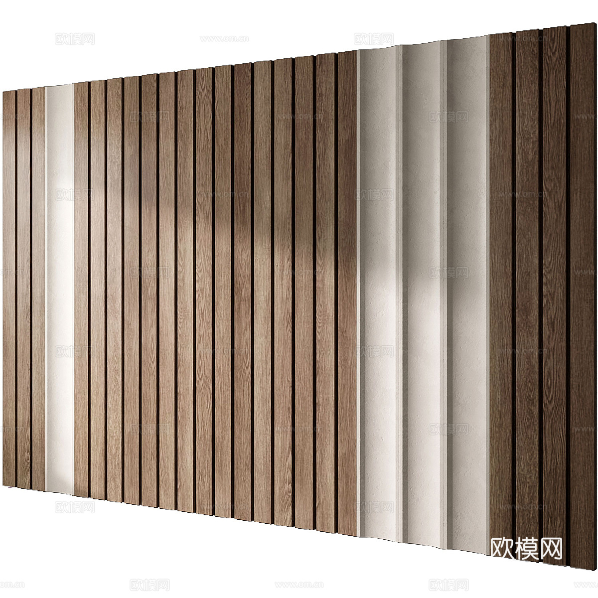 新中式侘寂装饰墙板3d模型