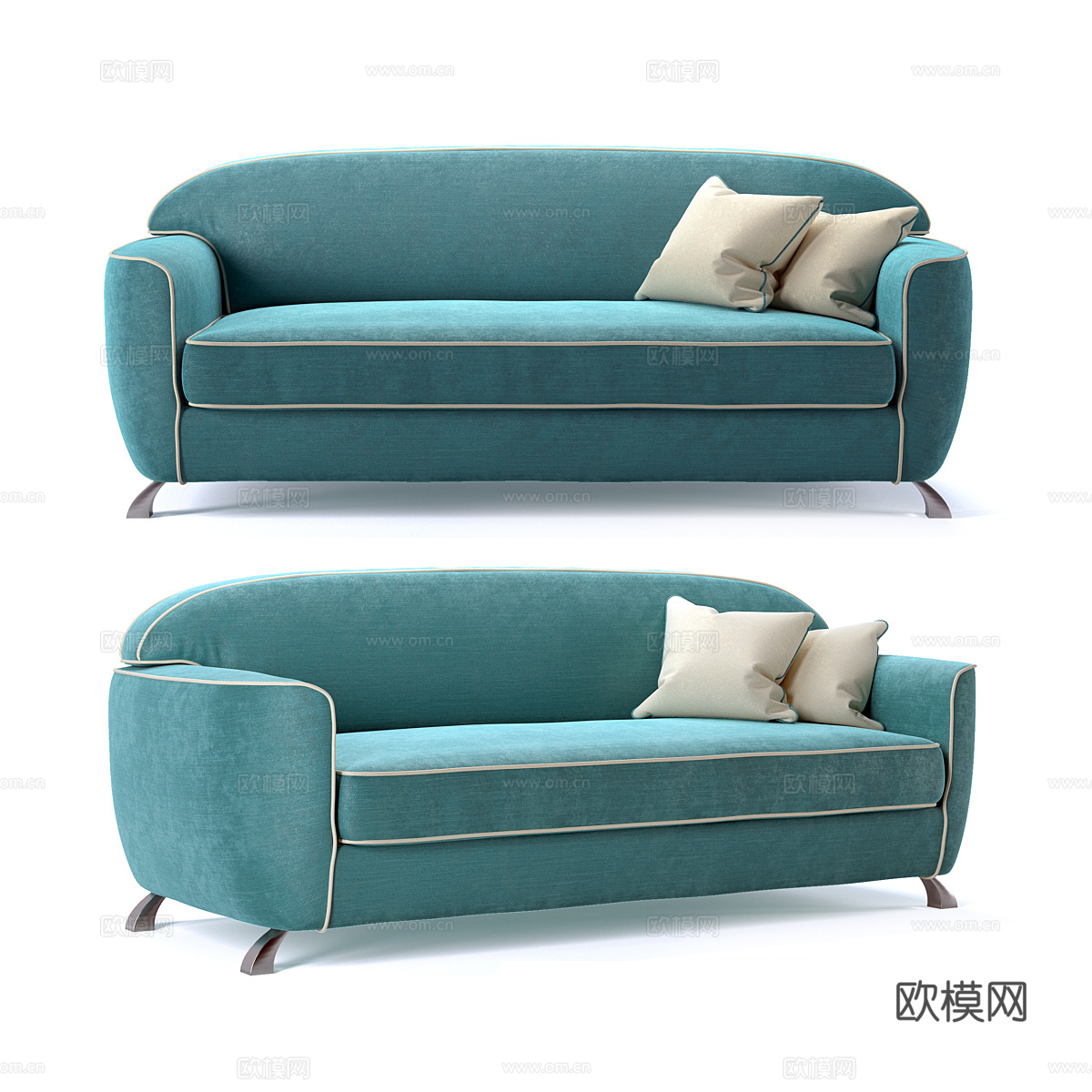 沙发床 Charles Milano 床上用品3d模型