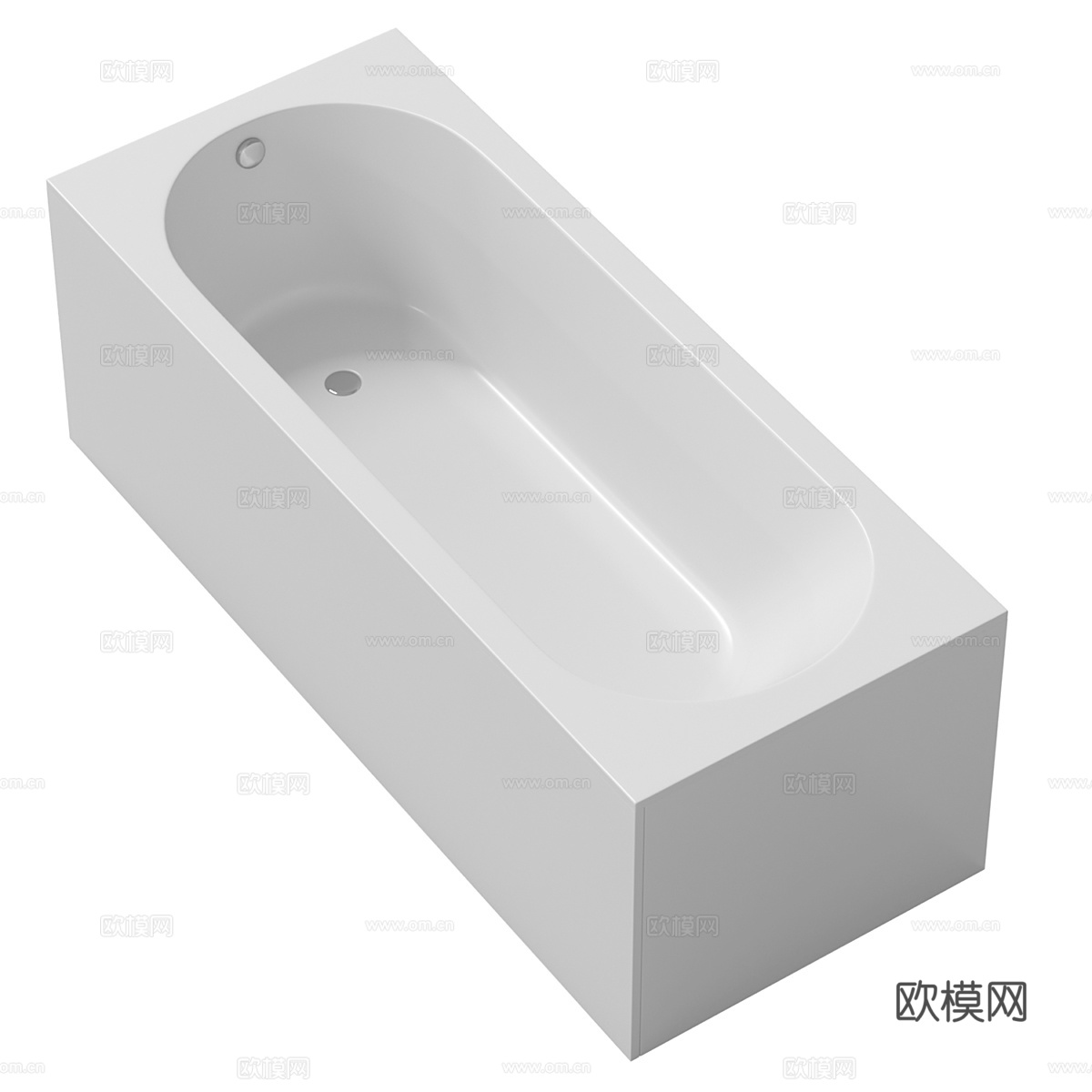 现代陶瓷浴缸3d模型