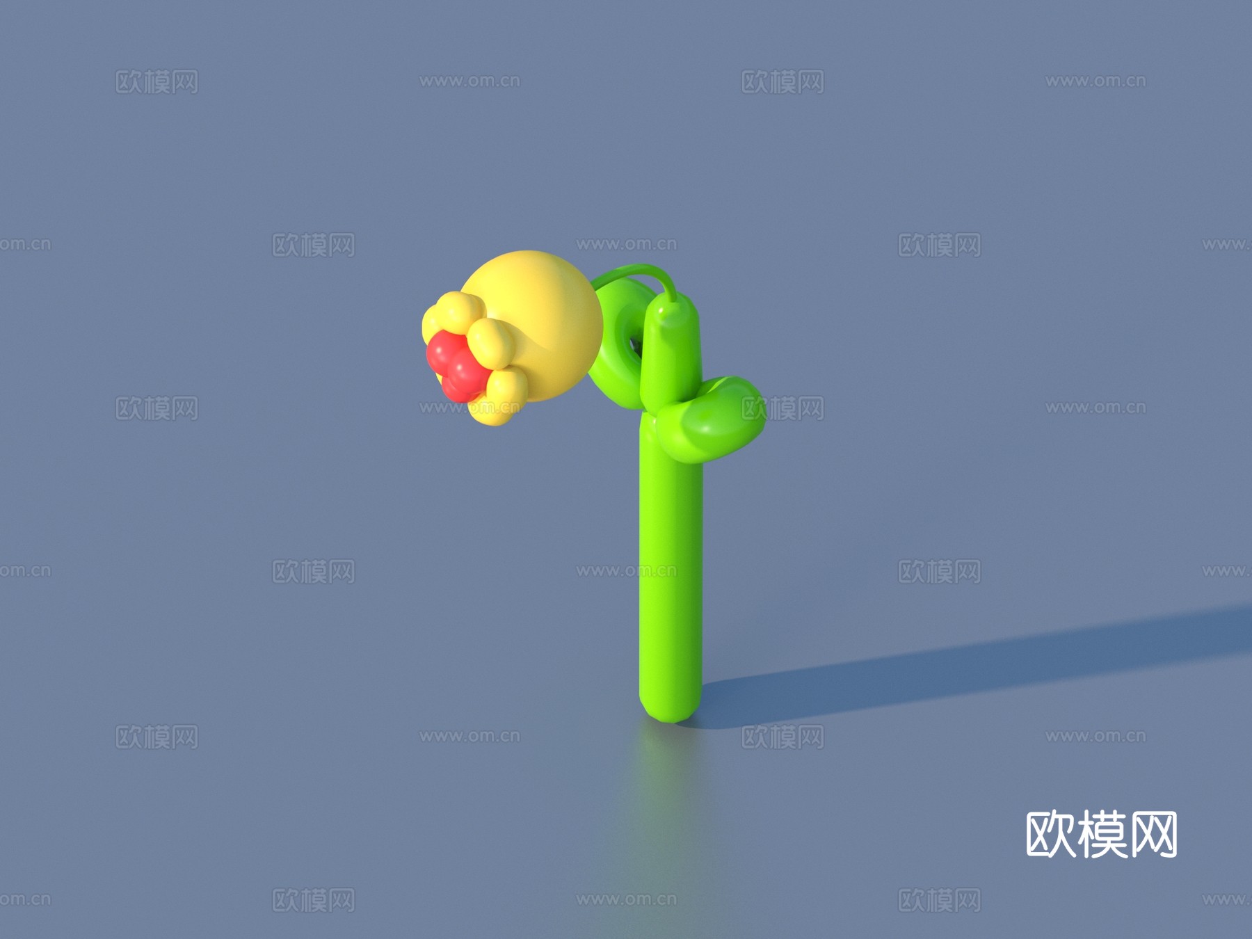 气模 气模花 卡通花 美陈3d模型