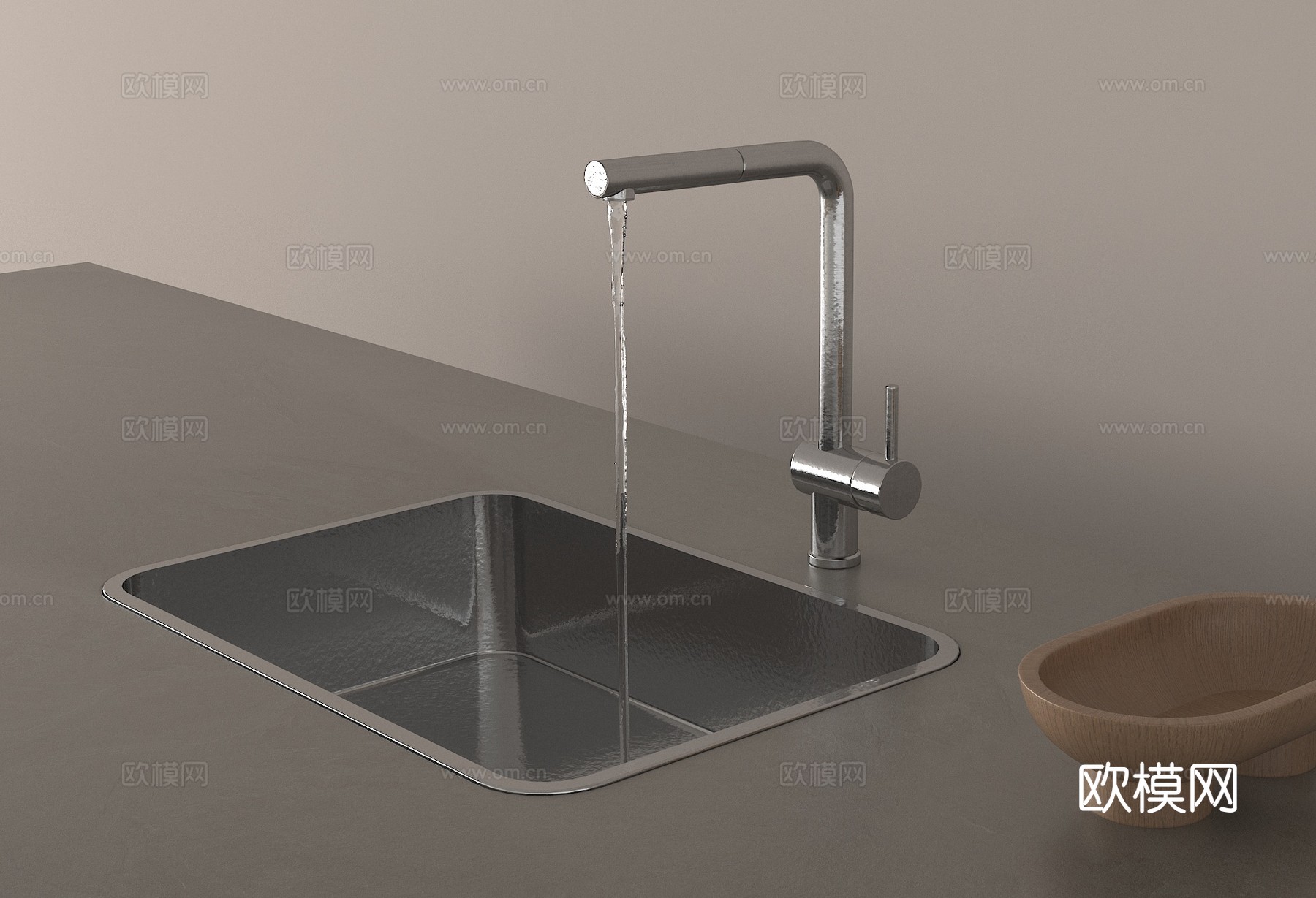 水龙头 水槽3d模型