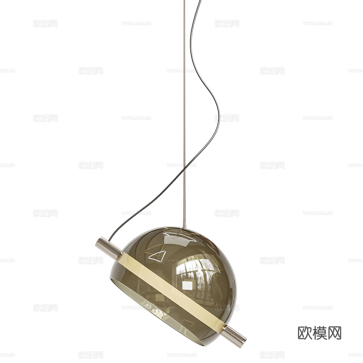 现代轻奢极简装饰吊线灯3d模型
