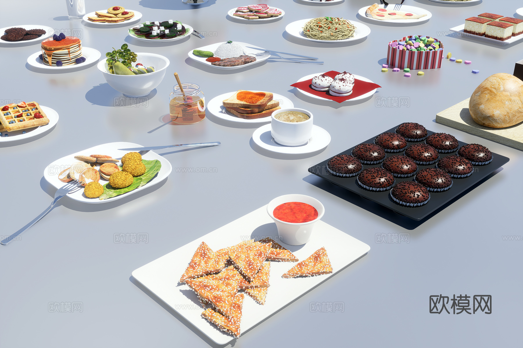 食物食品3d模型