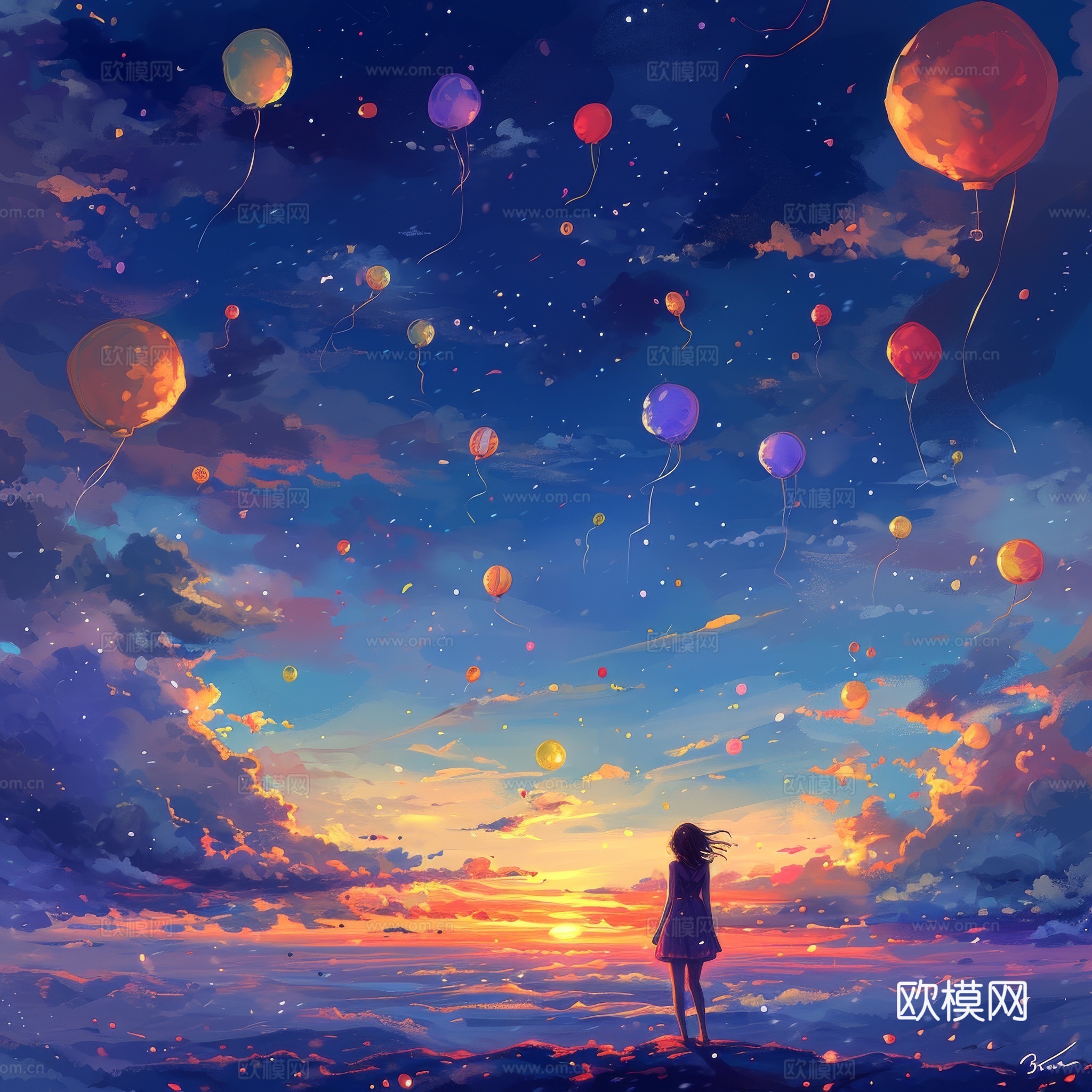 儿童房卡通壁纸壁画