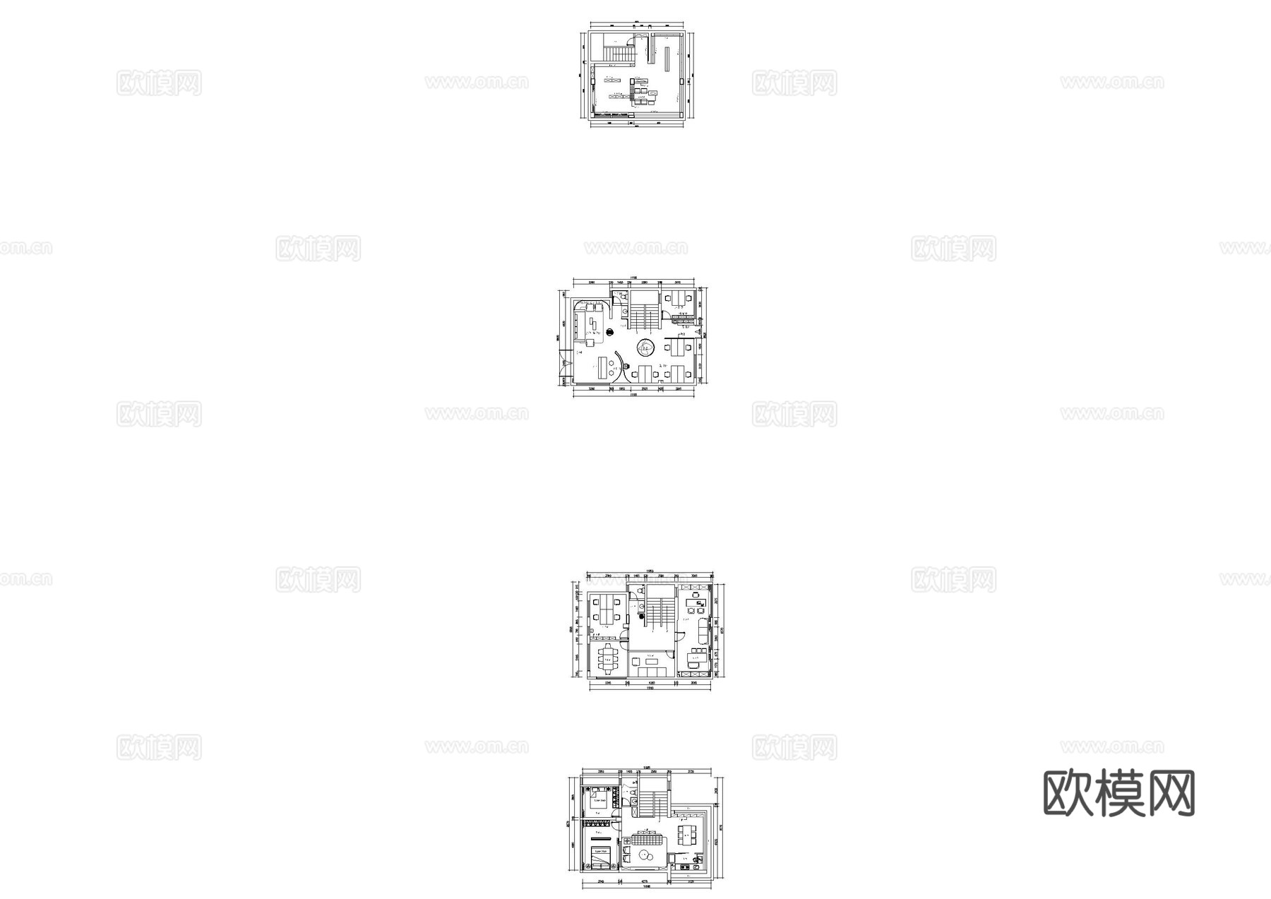办公室改造平面布置图cad施工图