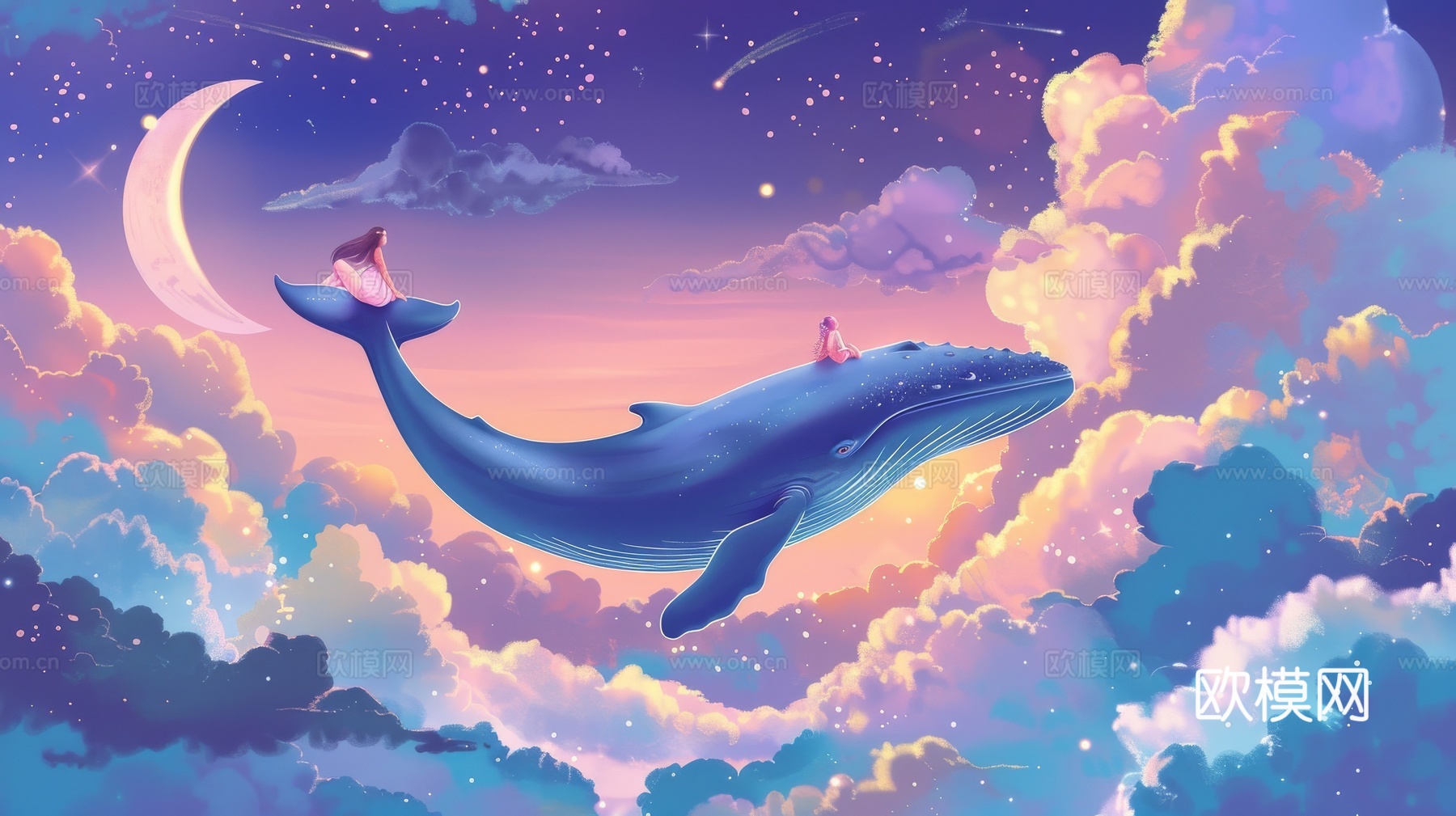 儿童房卡通壁纸壁画