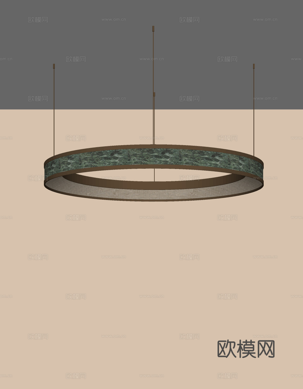 新中式禅意吊灯 金属吊灯 复古吊灯 餐厅吊灯 包间吊灯su模型