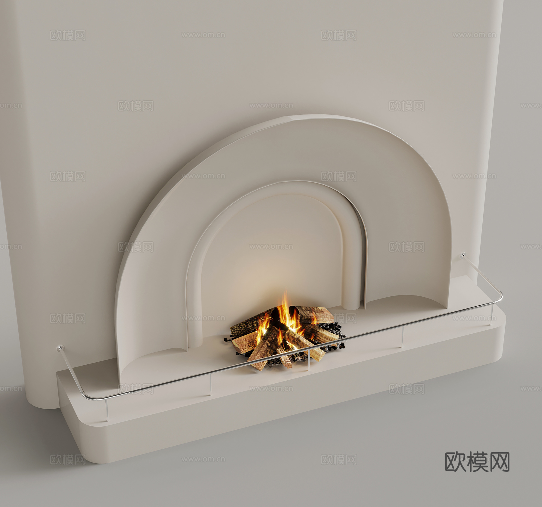 壁炉 法式壁炉su模型