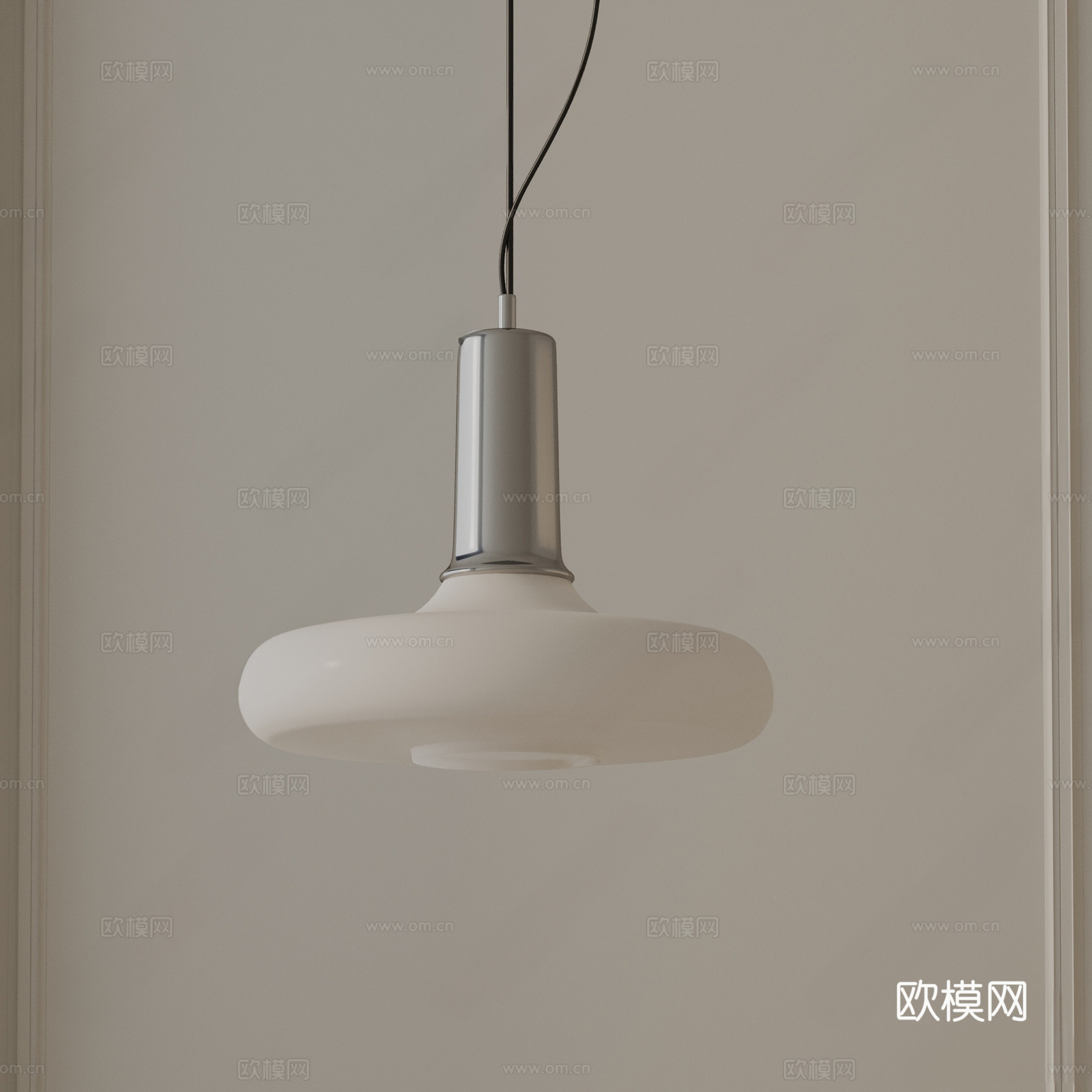 现代艺术吊灯su模型