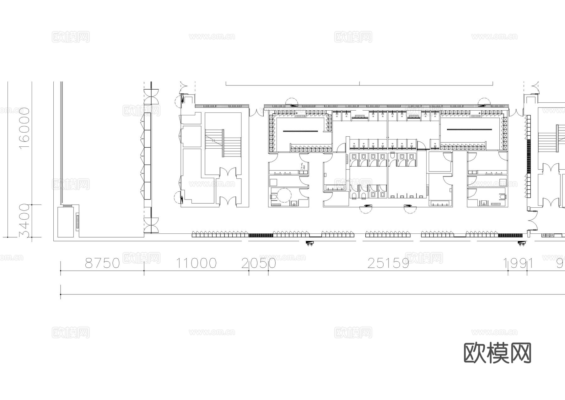 运动球场篮球场平面方案cad施工图