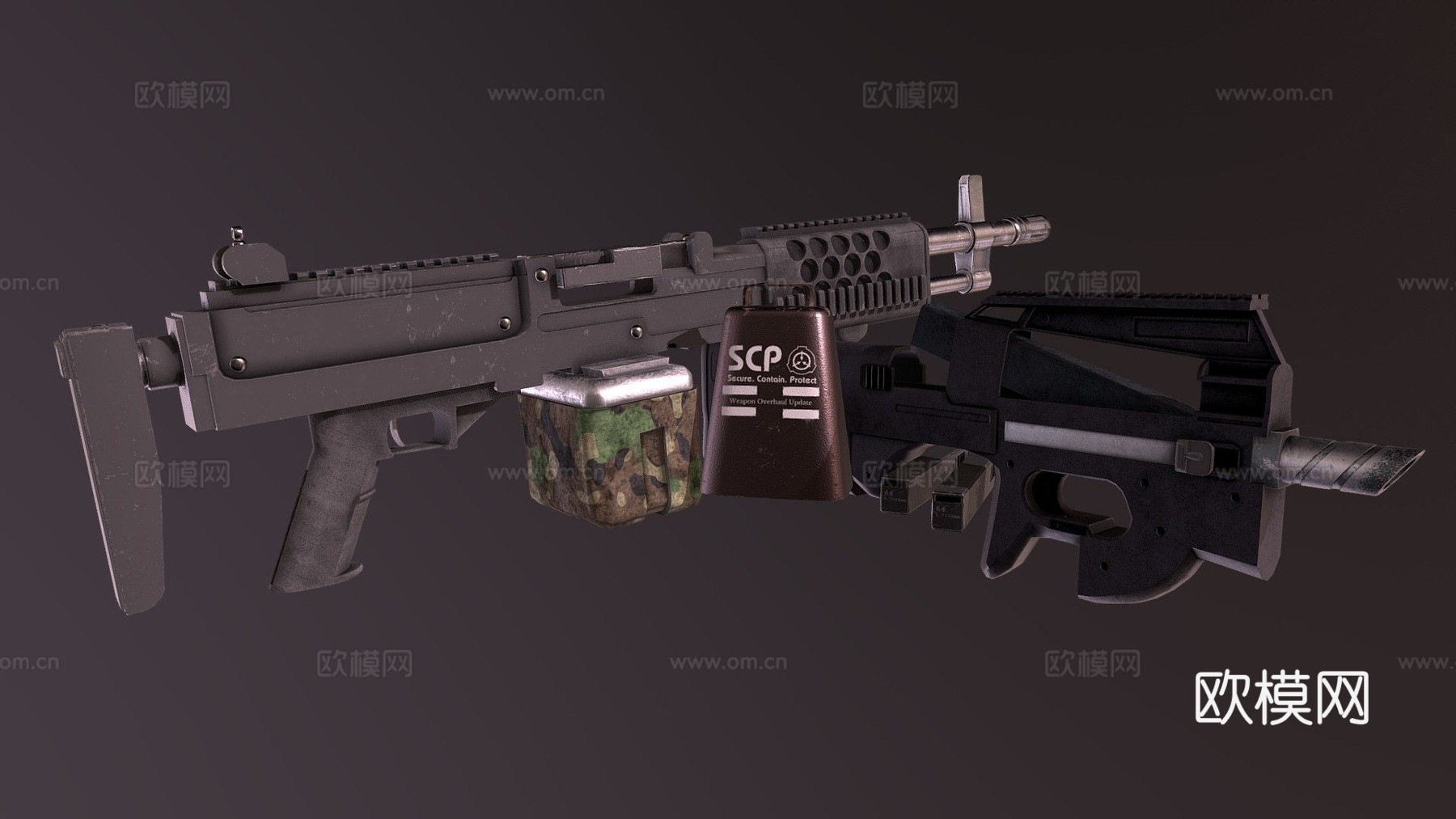 SCP秘密实验室 - 武器翻新3d模型