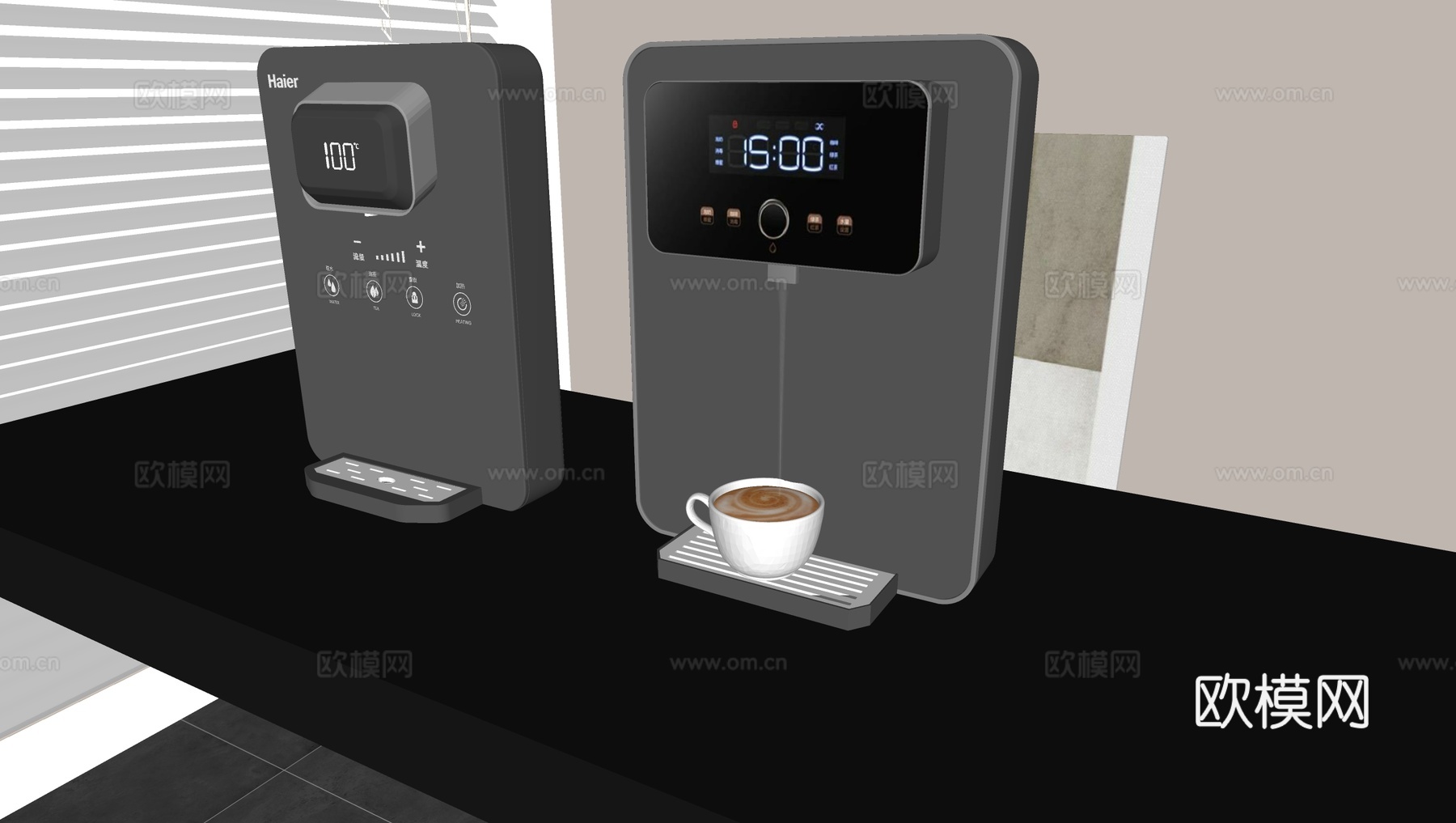 北欧直饮机管线机 饮水机净水器su模型