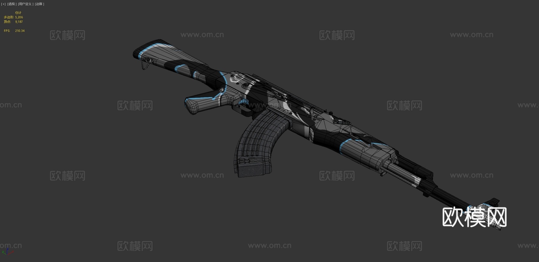 幽灵-AKM-PUBG3d模型