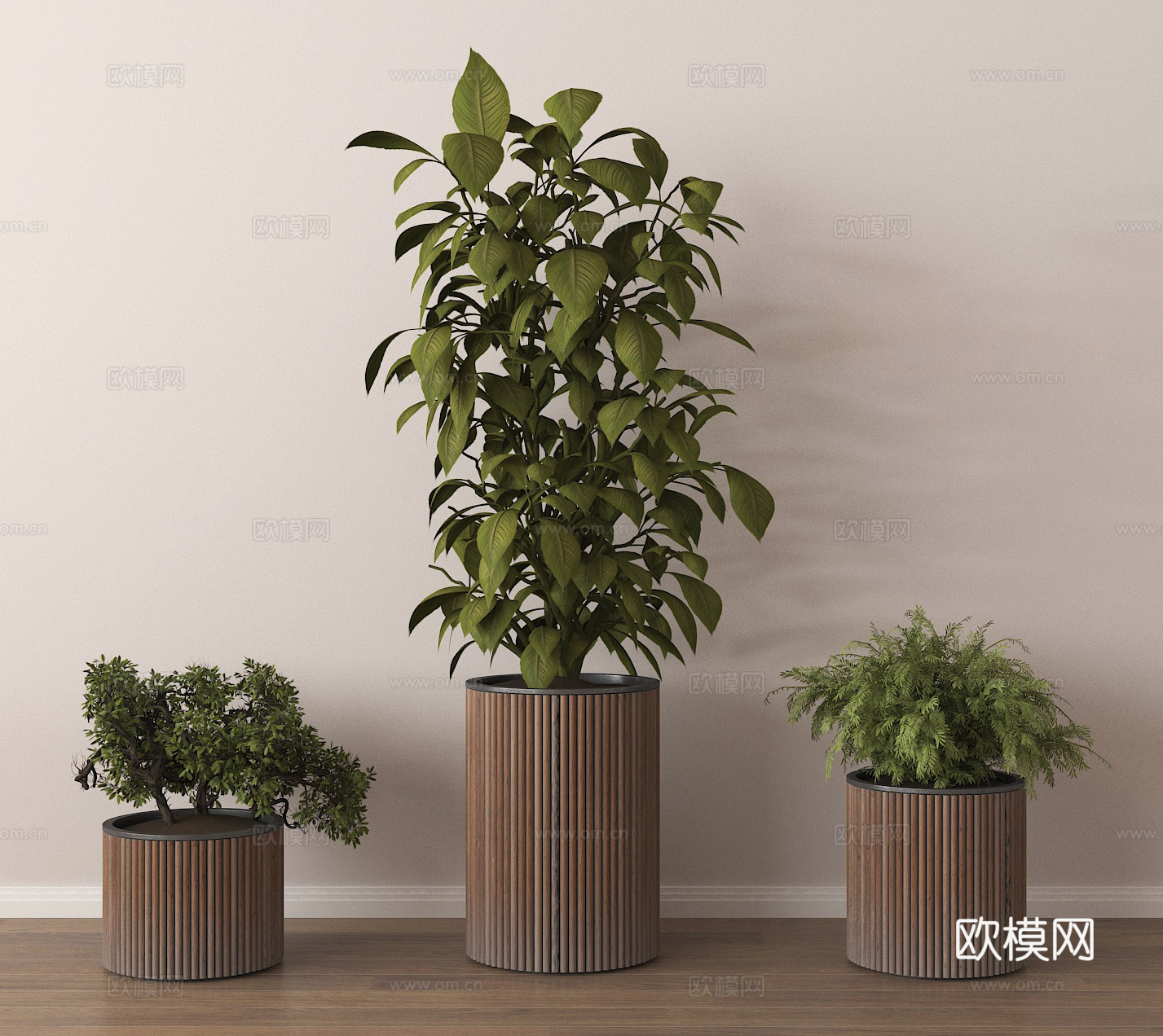 盆栽 盆景 绿植 植物su模型