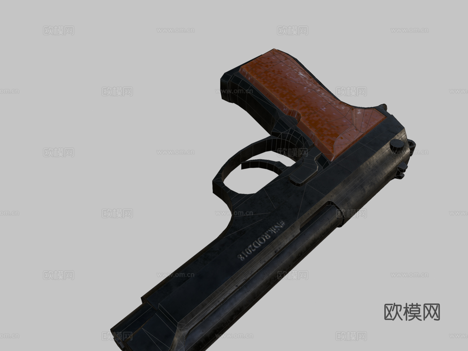 黑暗贝雷塔3d模型