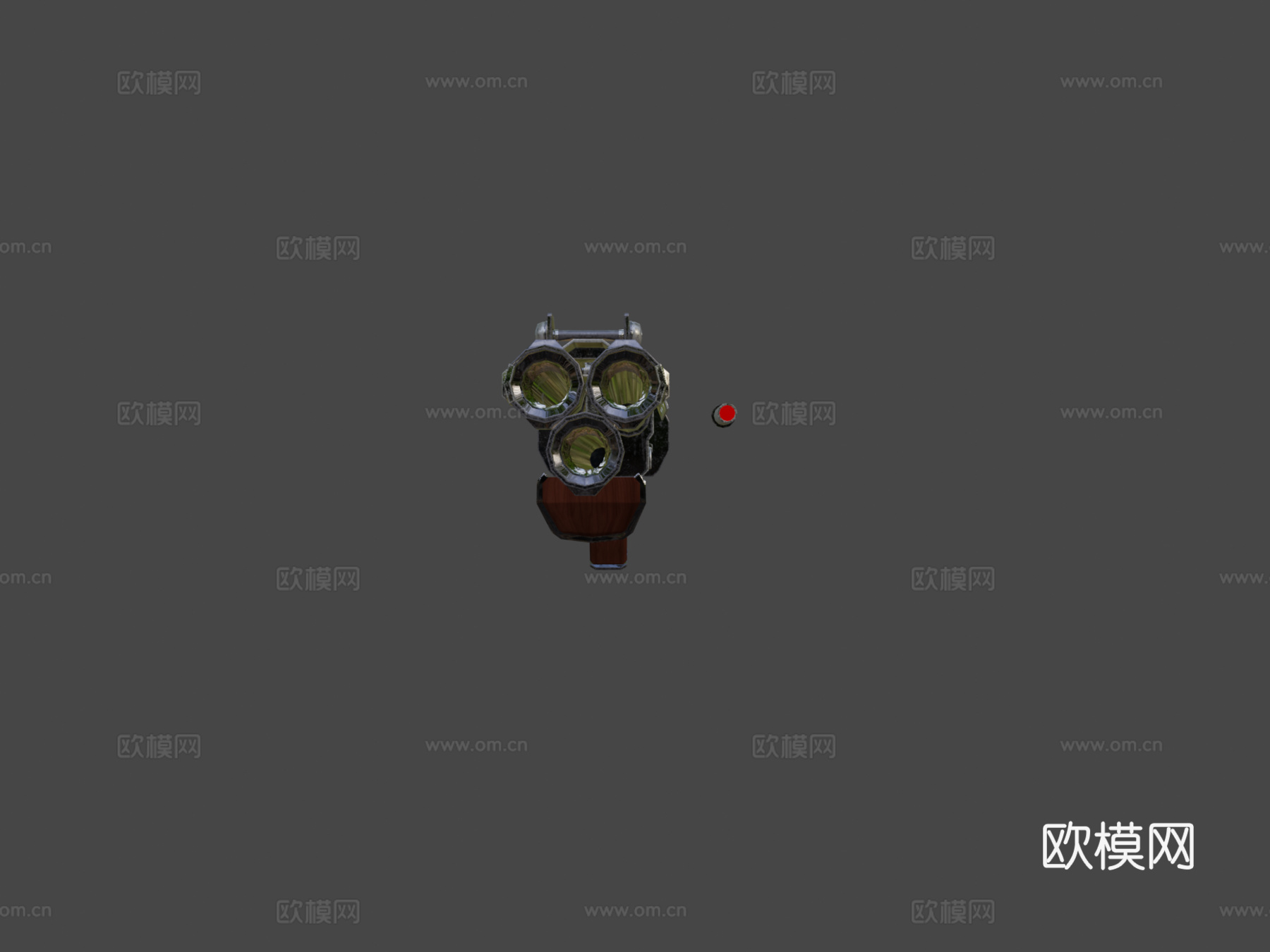 三管霰弹枪3d模型