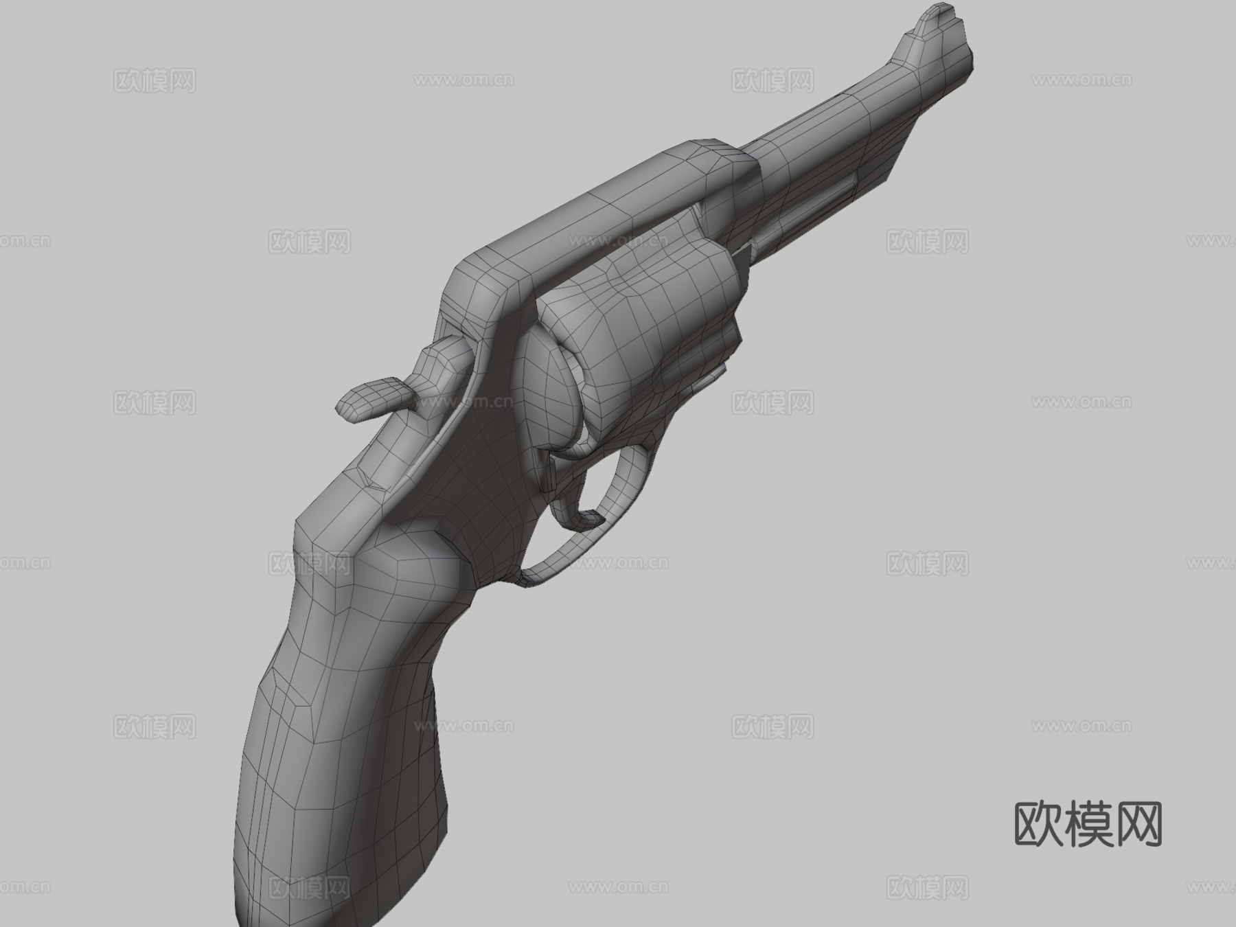 左轮手枪_013d模型