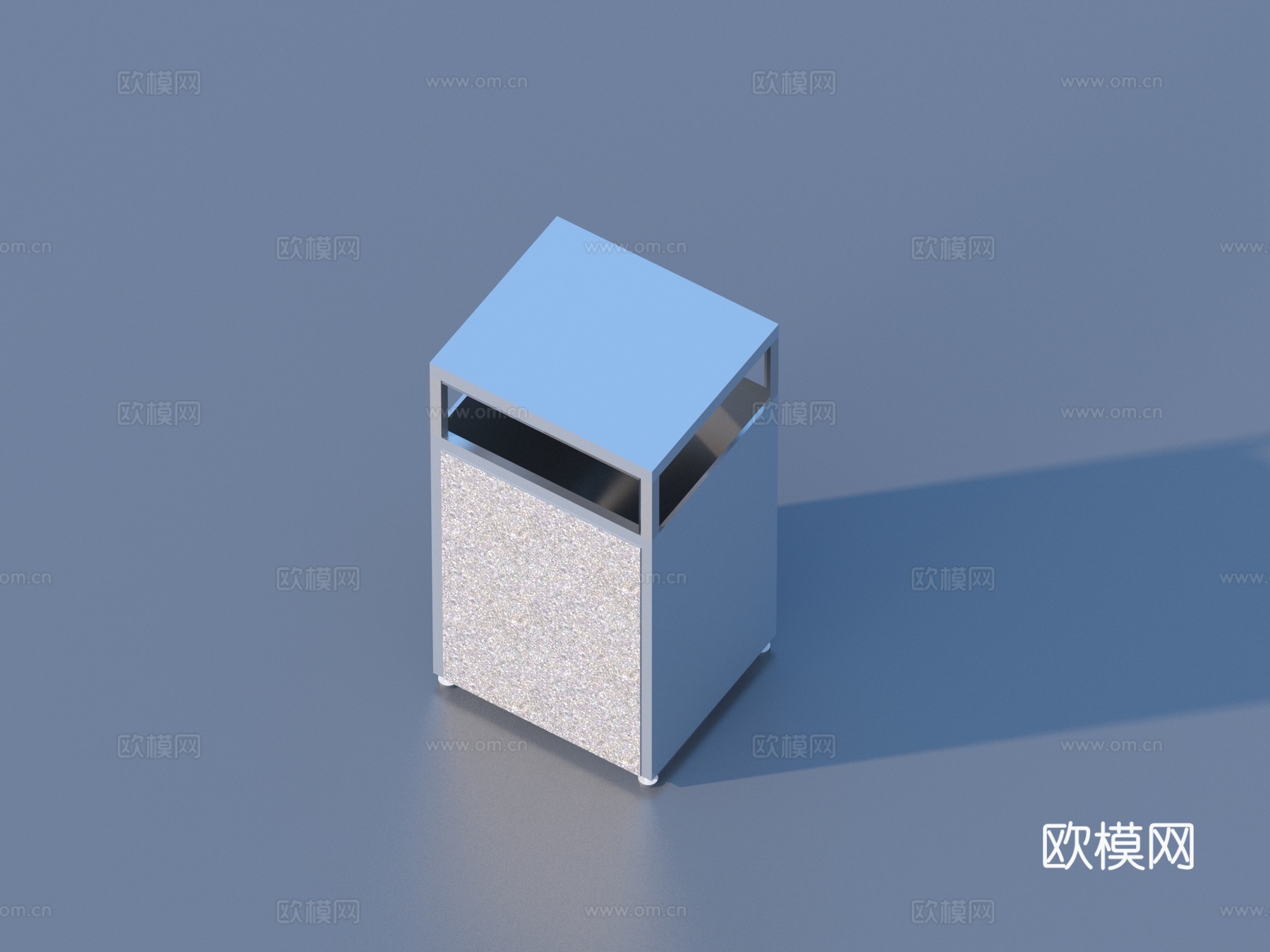 回收桶 垃圾桶 小品3d模型