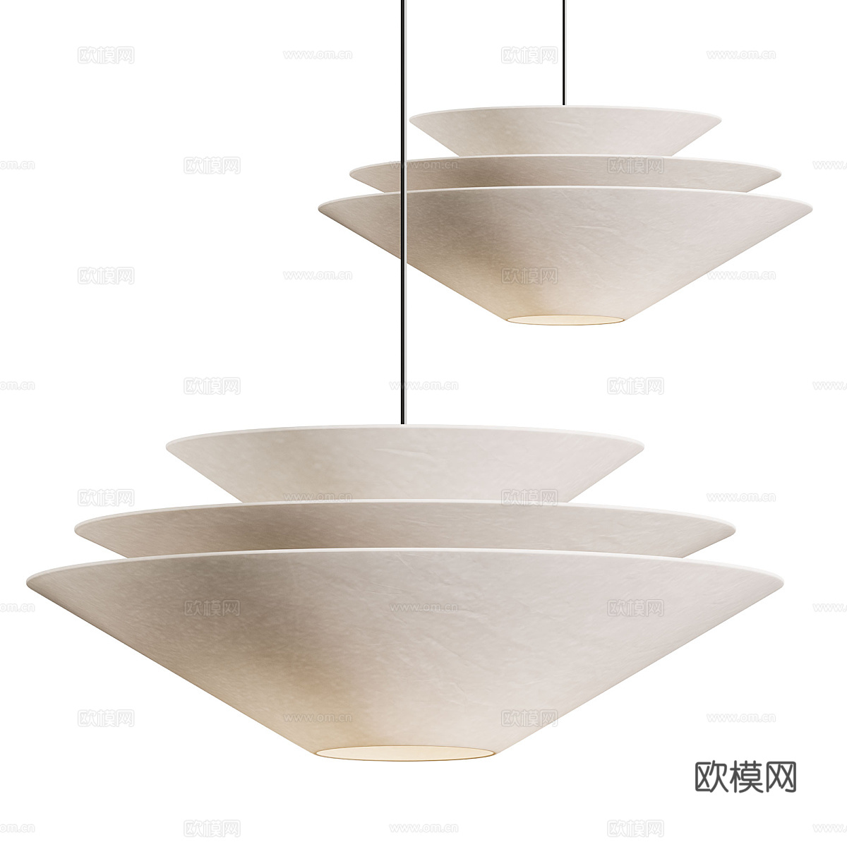 新中式装饰吊灯3d模型