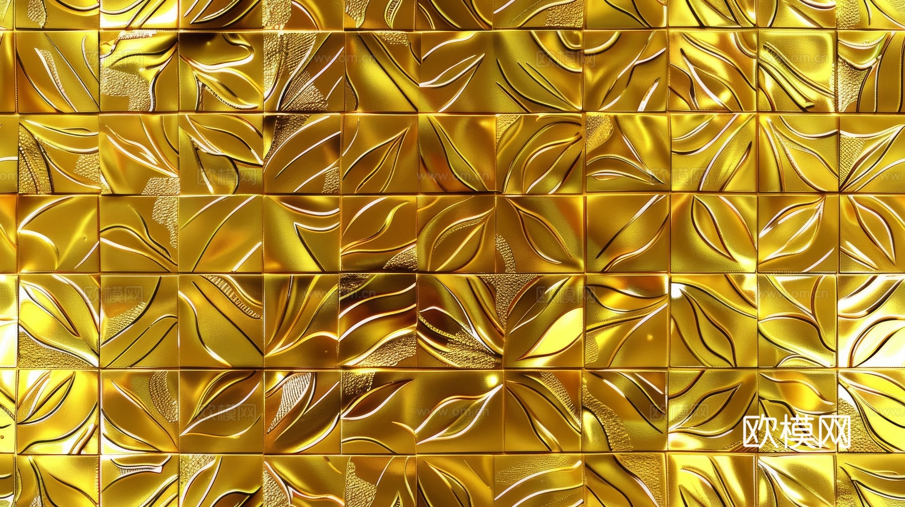 金属金箔黄金涂抹下载（渲染图1）