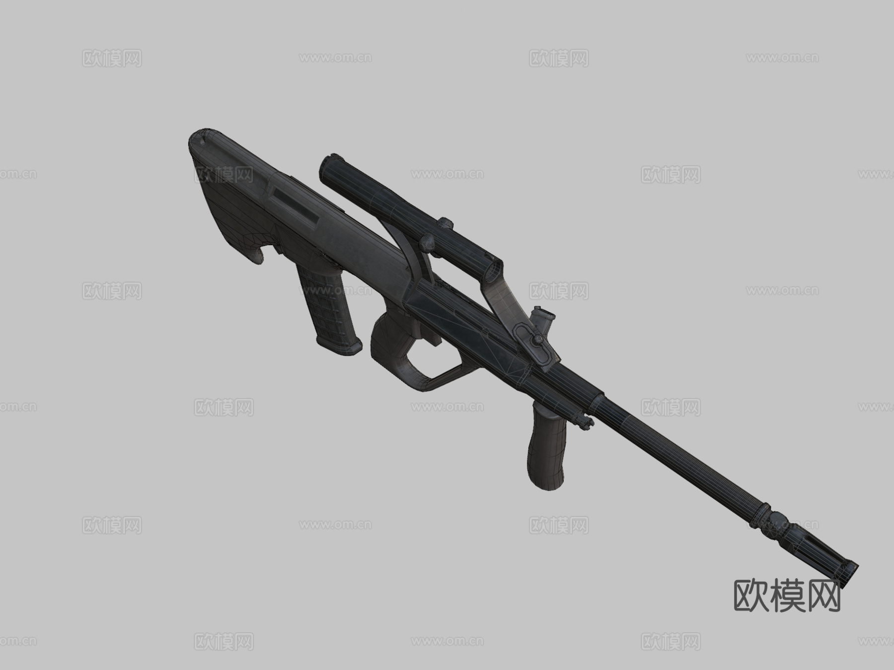 AUG A1突击步枪3d模型