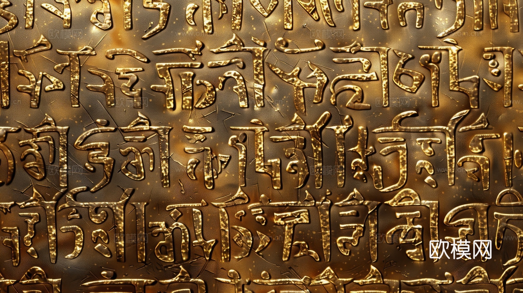 金属金箔黄金涂抹下载（渲染图5）