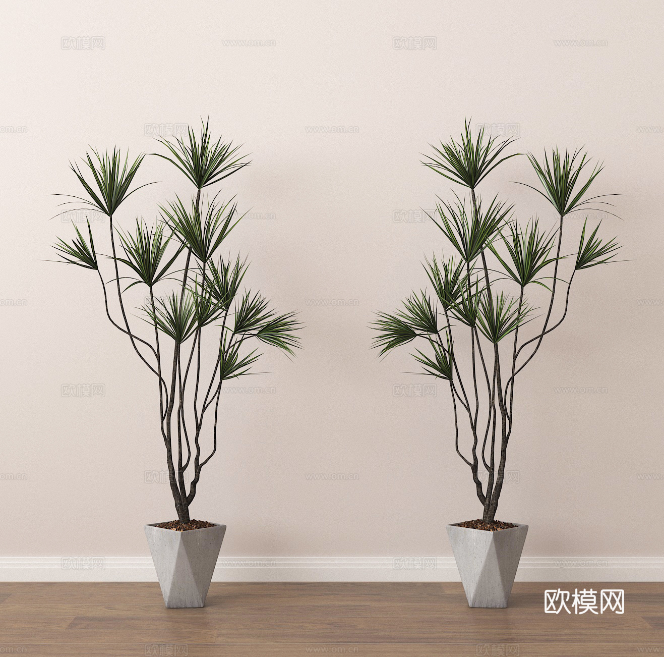 盆栽 盆景 绿植 植物su模型