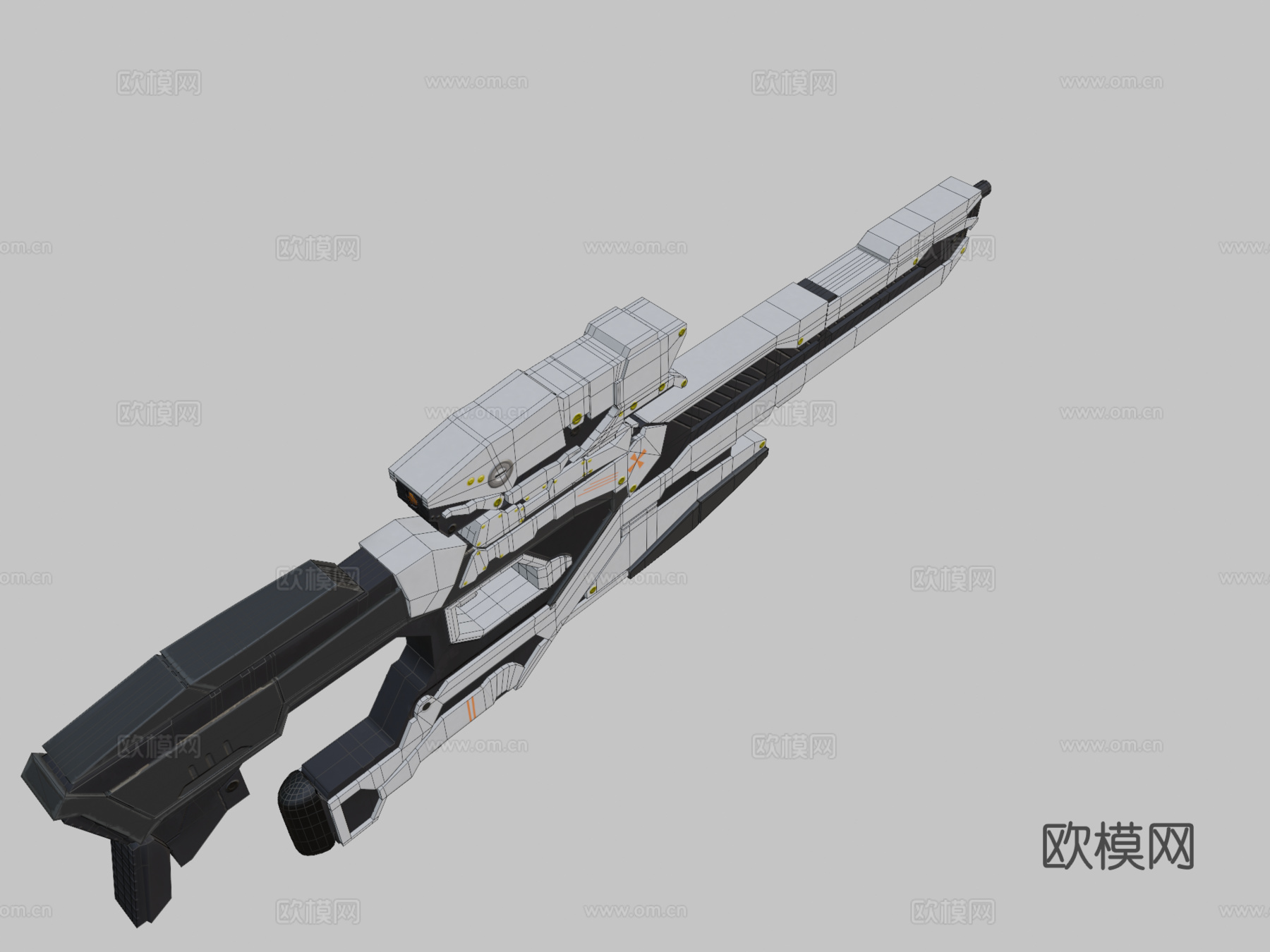科幻步枪3d模型